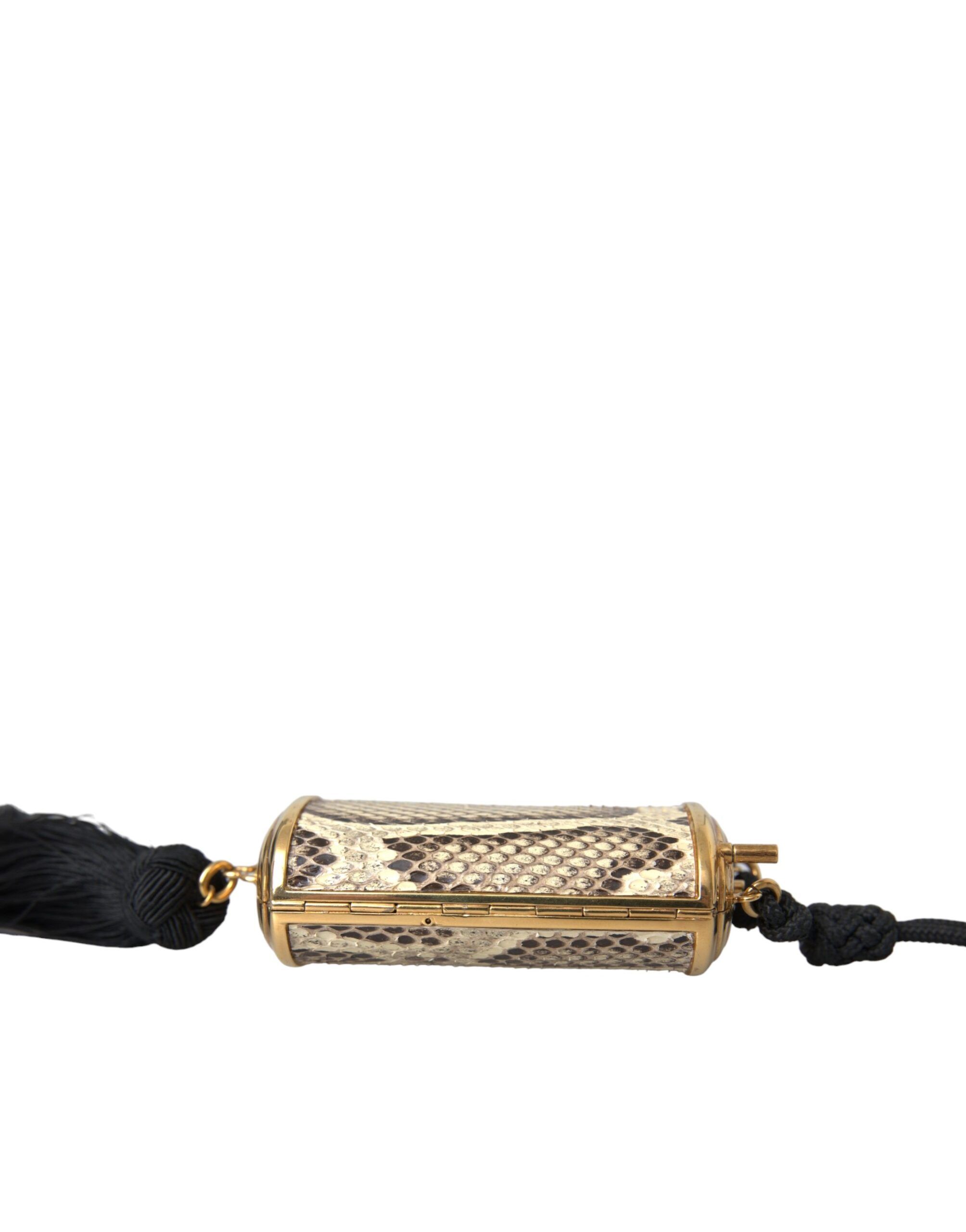 Exotic Leather Mini Mirror Tassel Make Up Holder Women's Bag - Dolce & Gabbana - Modalova