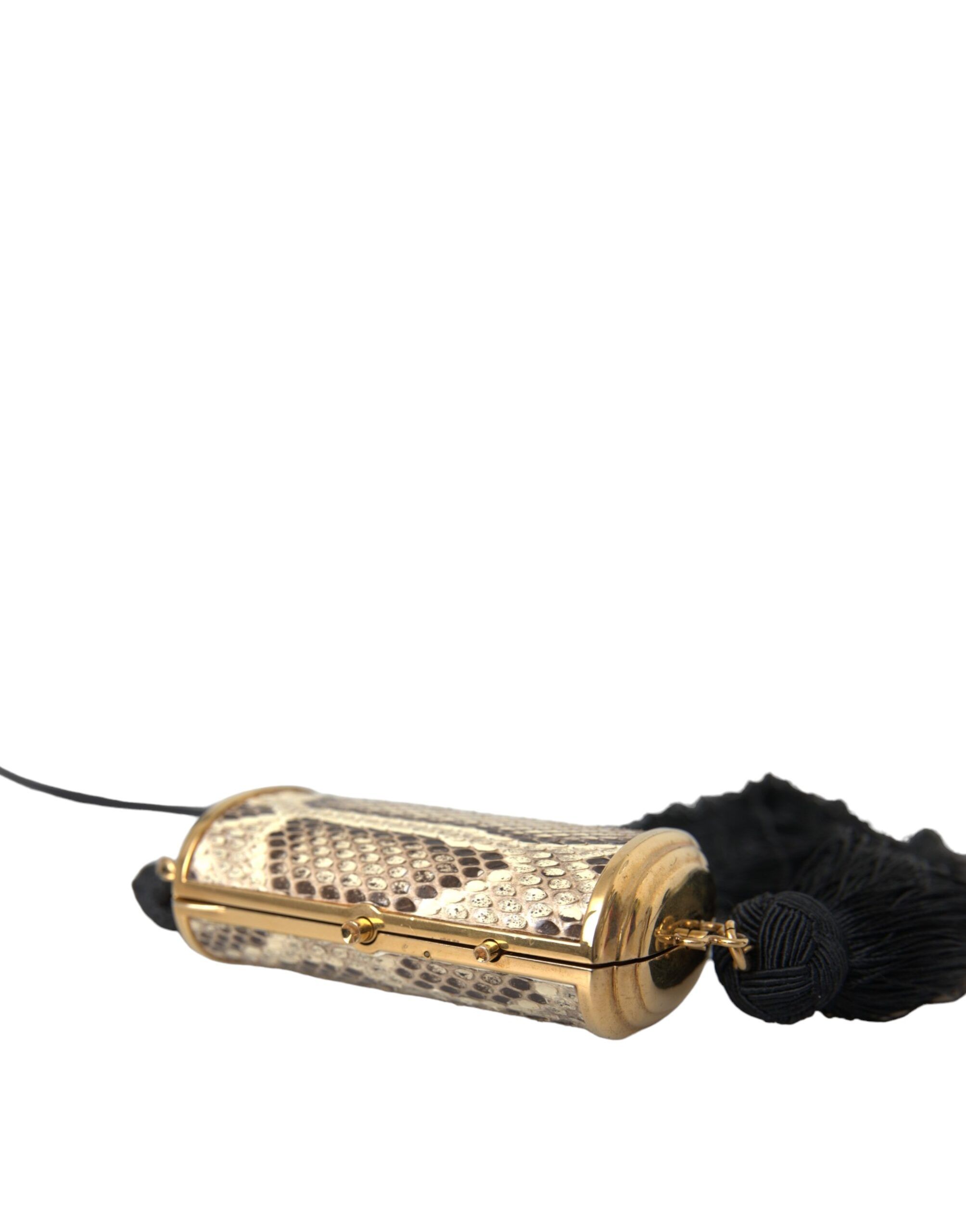Exotic Leather Mini Mirror Tassel Make Up Holder Women's Bag - Dolce & Gabbana - Modalova