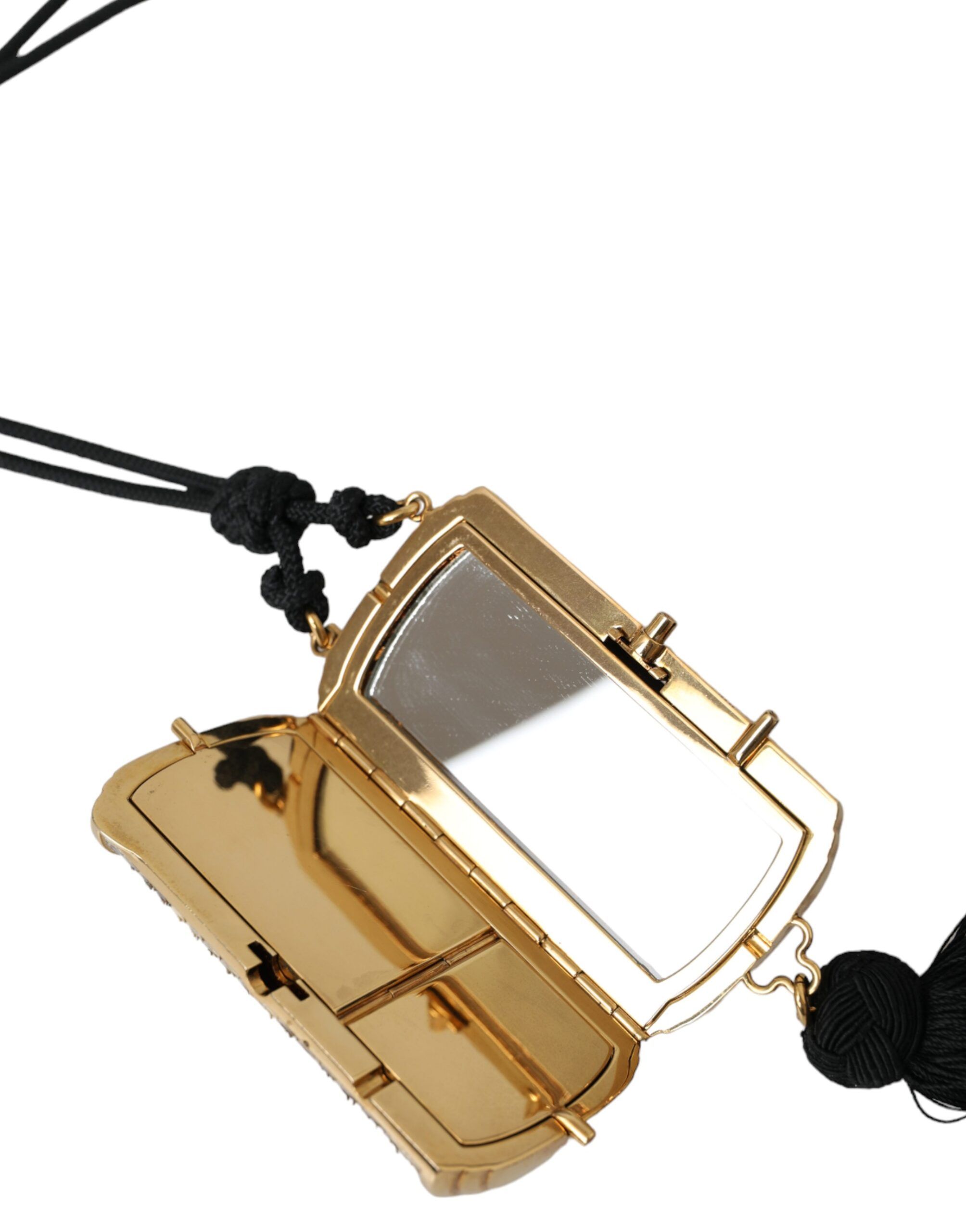 Exotic Leather Mini Mirror Tassel Make Up Holder Women's Bag - Dolce & Gabbana - Modalova