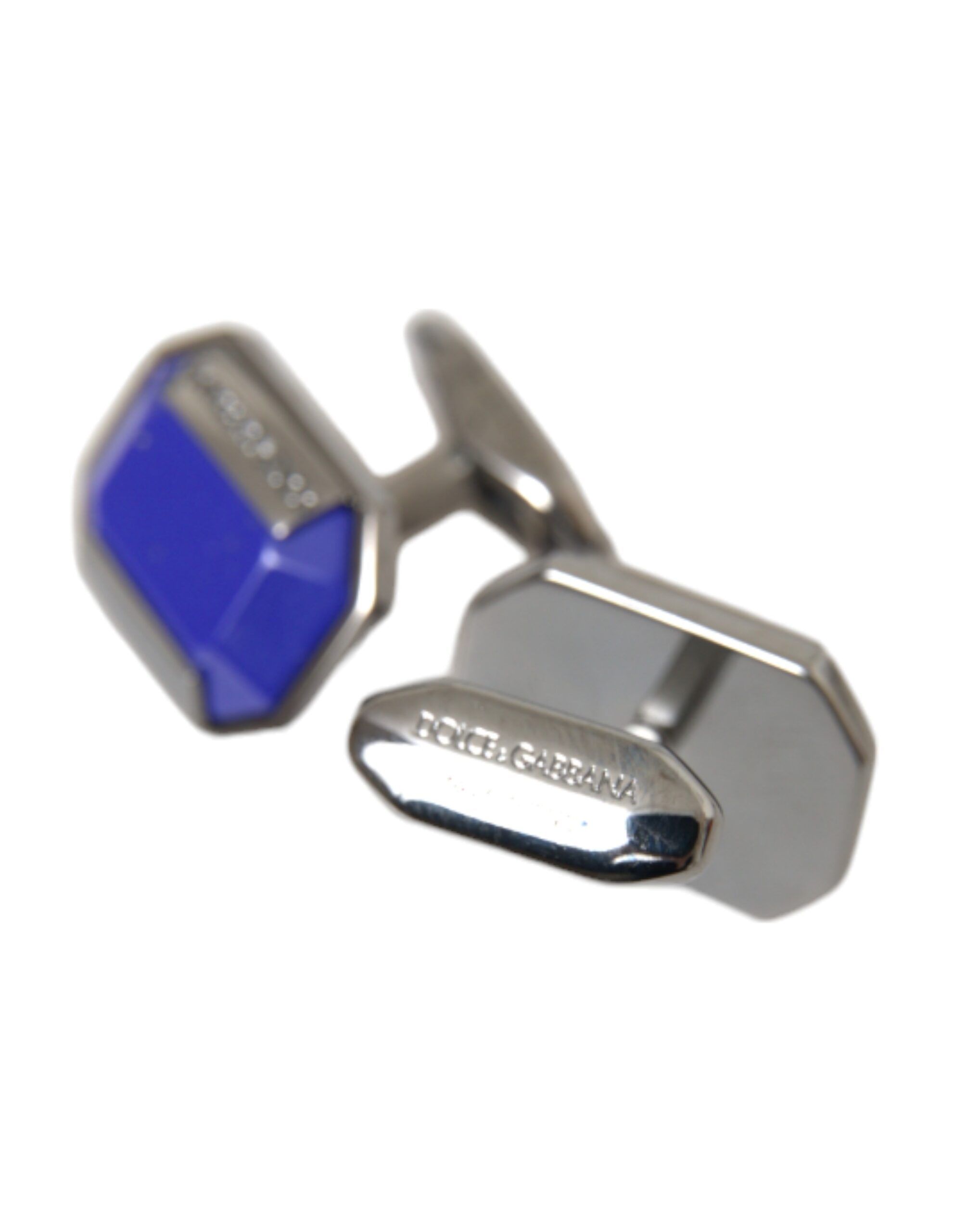 Plated Brass Pin Crystal Men's Cufflinks - Dolce & Gabbana - Modalova