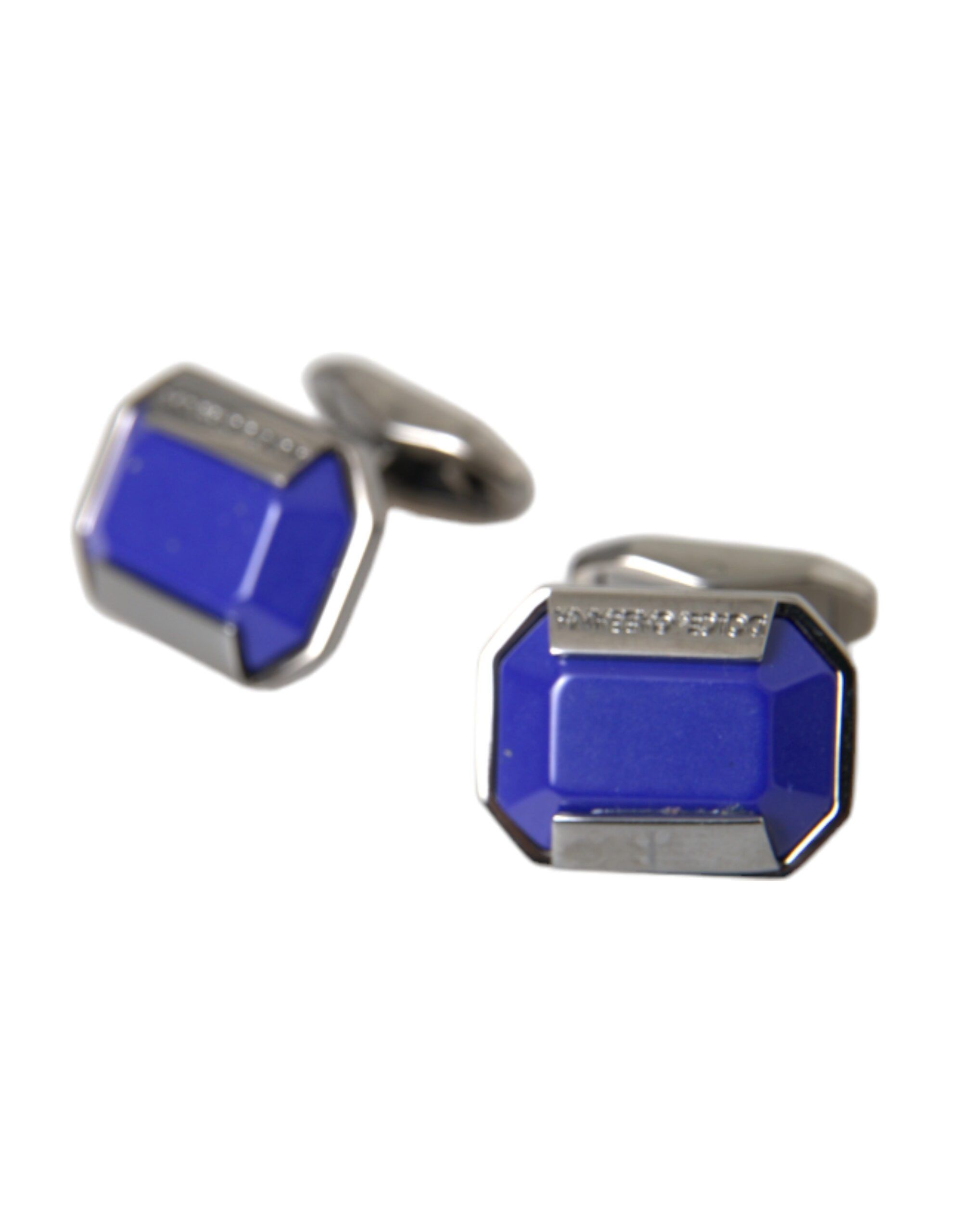 Plated Brass Pin Crystal Men's Cufflinks - Dolce & Gabbana - Modalova