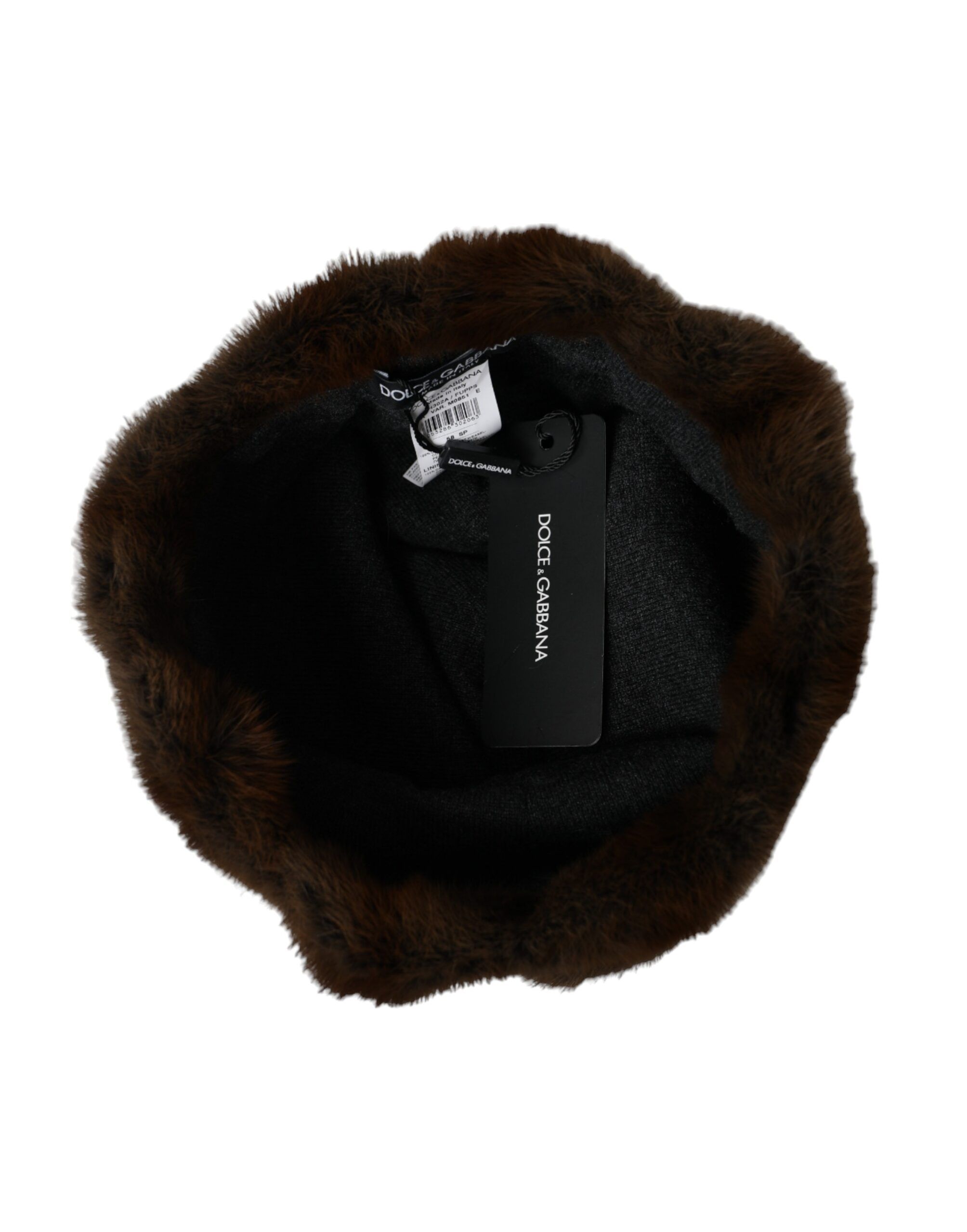 Weasel Fur Womens Cashmere Hat Beanie - Dolce & Gabbana - Modalova