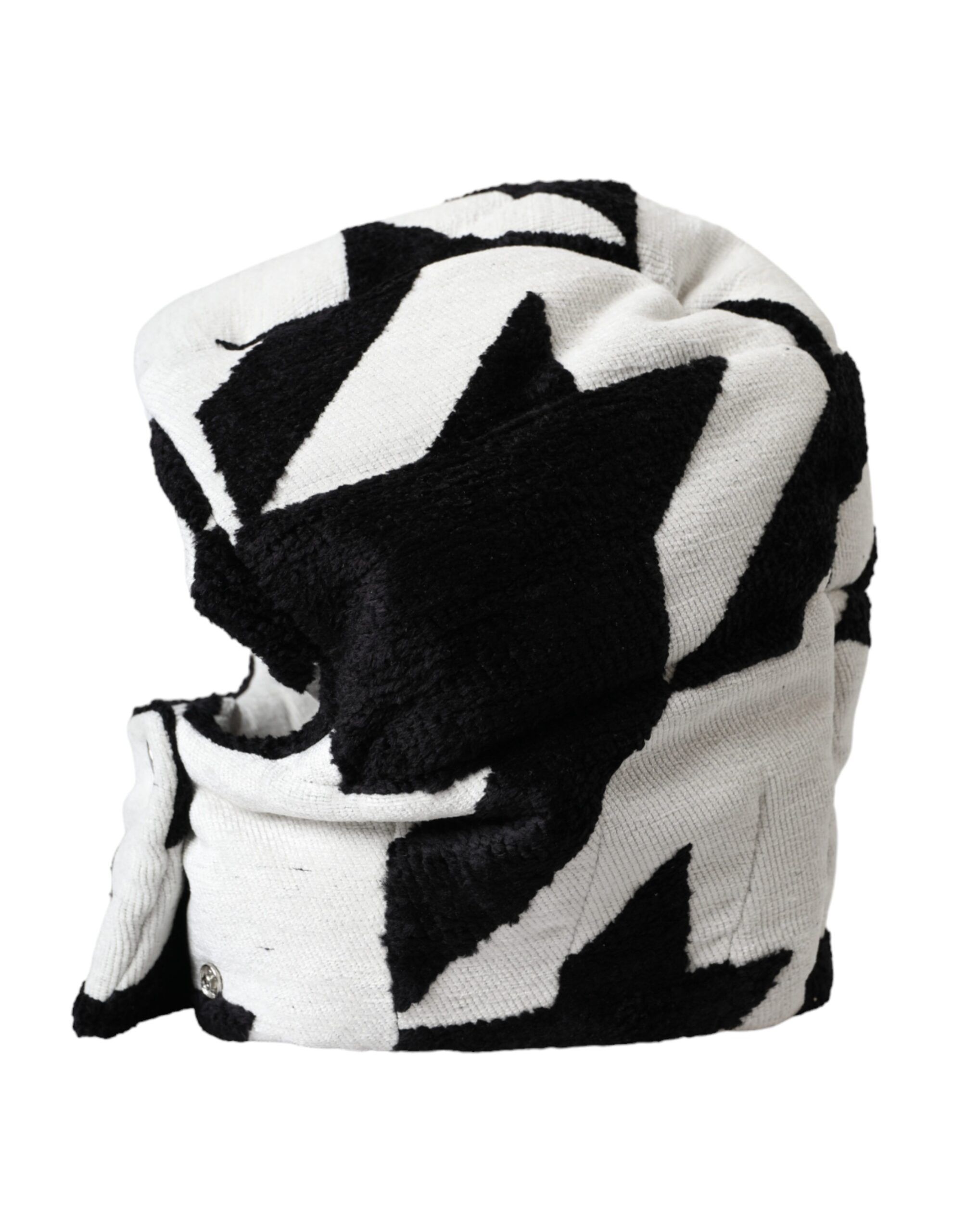 Black White Wool Whole Head Wrap Women's Hat (Pre-Owned) - Dolce & Gabbana - Modalova