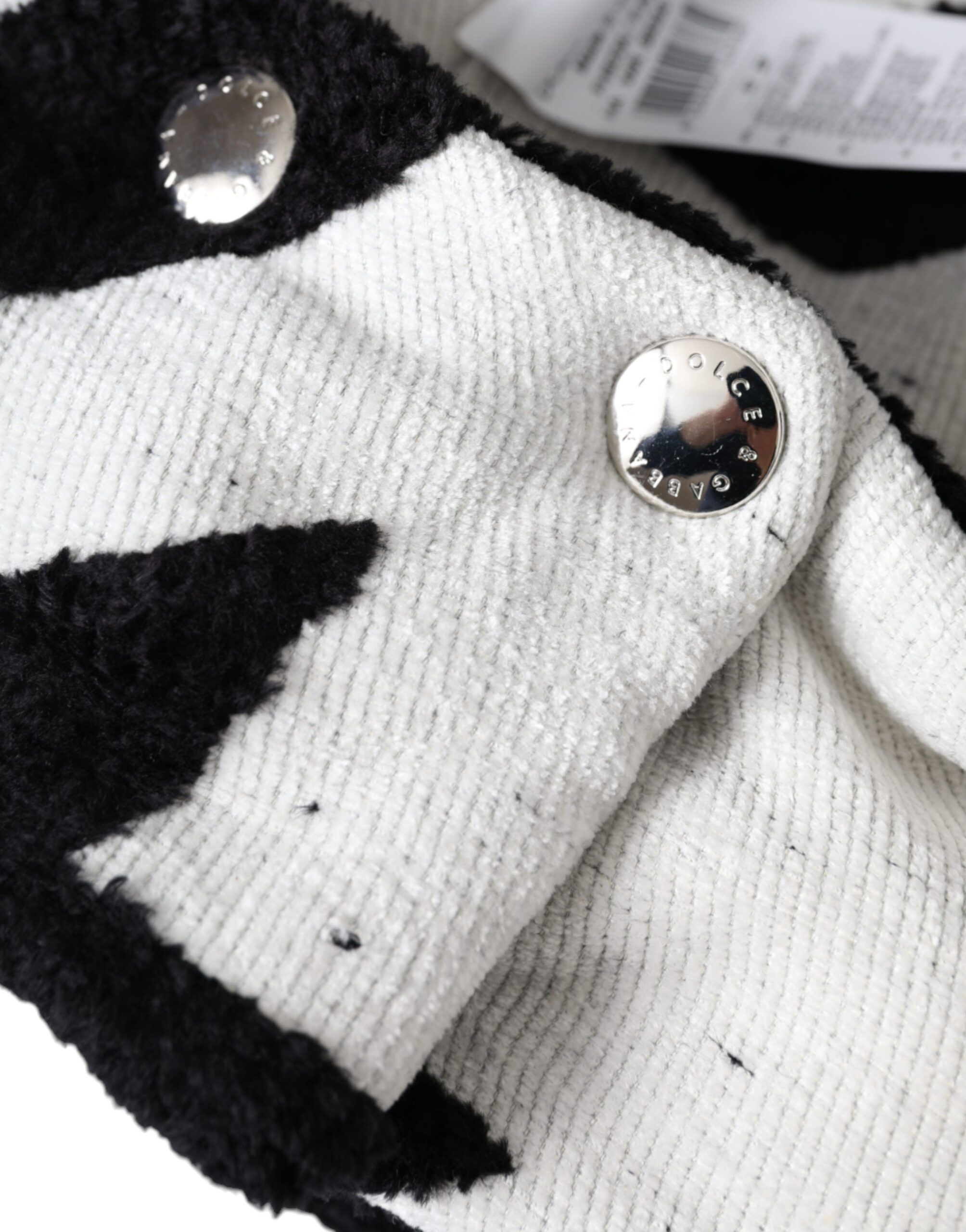 Black White Wool Whole Head Wrap Women's Hat (Pre-Owned) - Dolce & Gabbana - Modalova