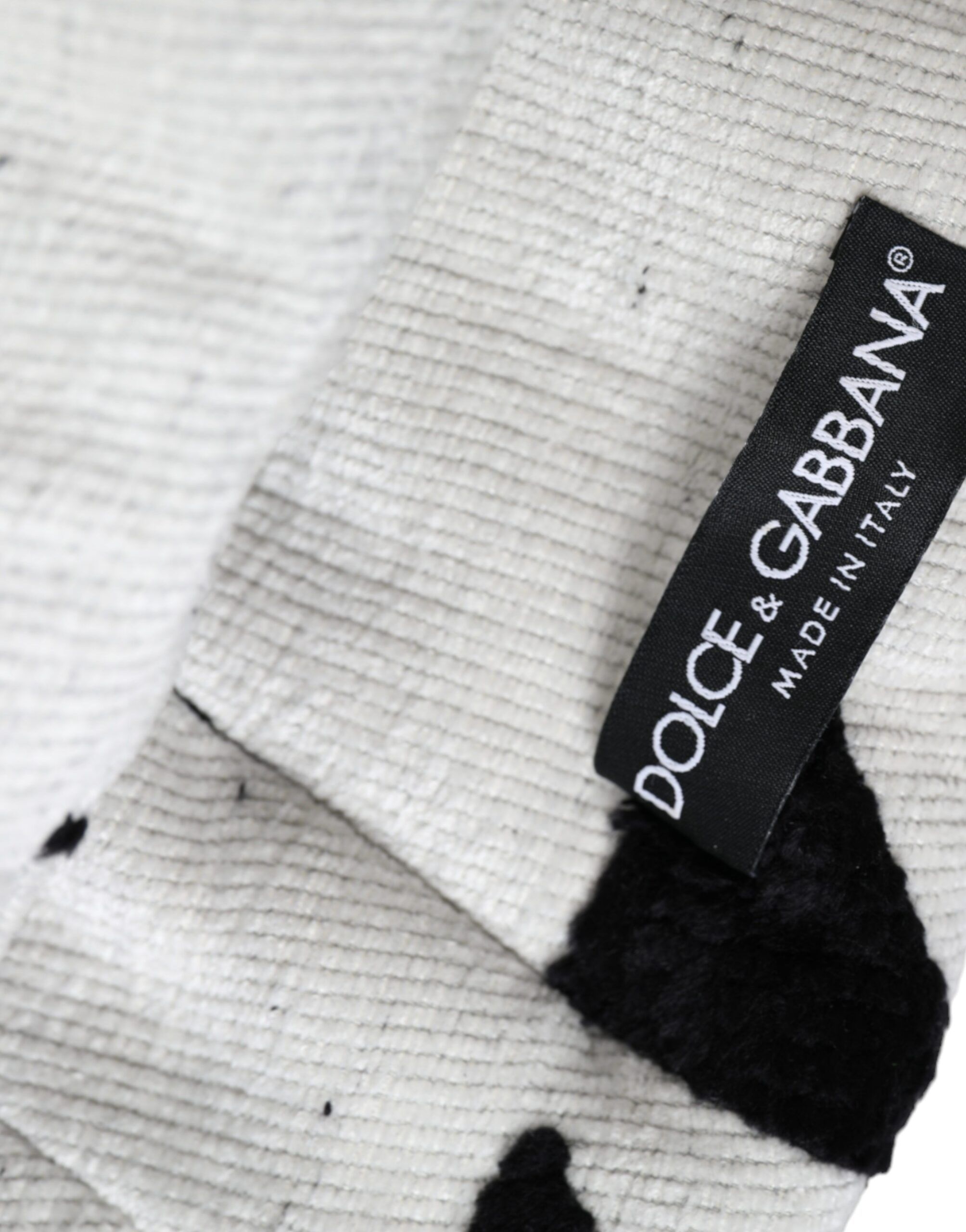 Black White Wool Whole Head Wrap Women's Hat (Pre-Owned) - Dolce & Gabbana - Modalova