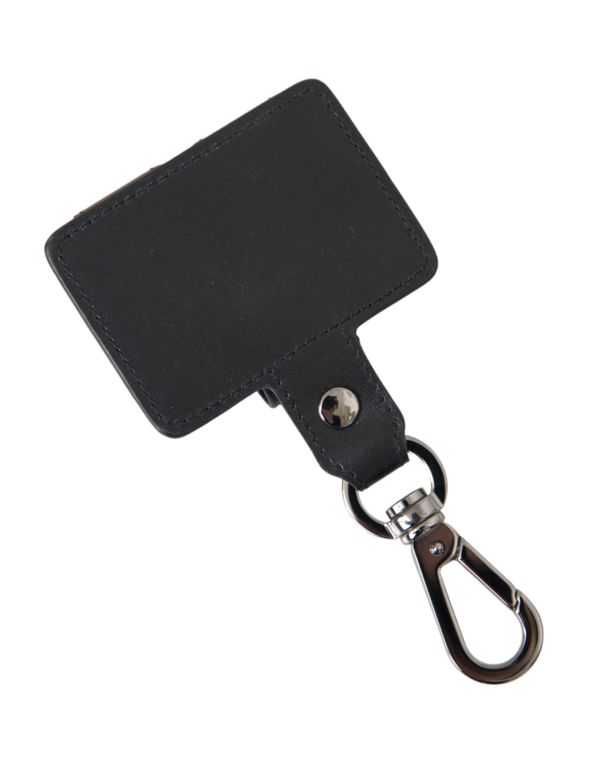 Plain Leather Silver Metal Airpods Women's Case - Dolce & Gabbana - Modalova