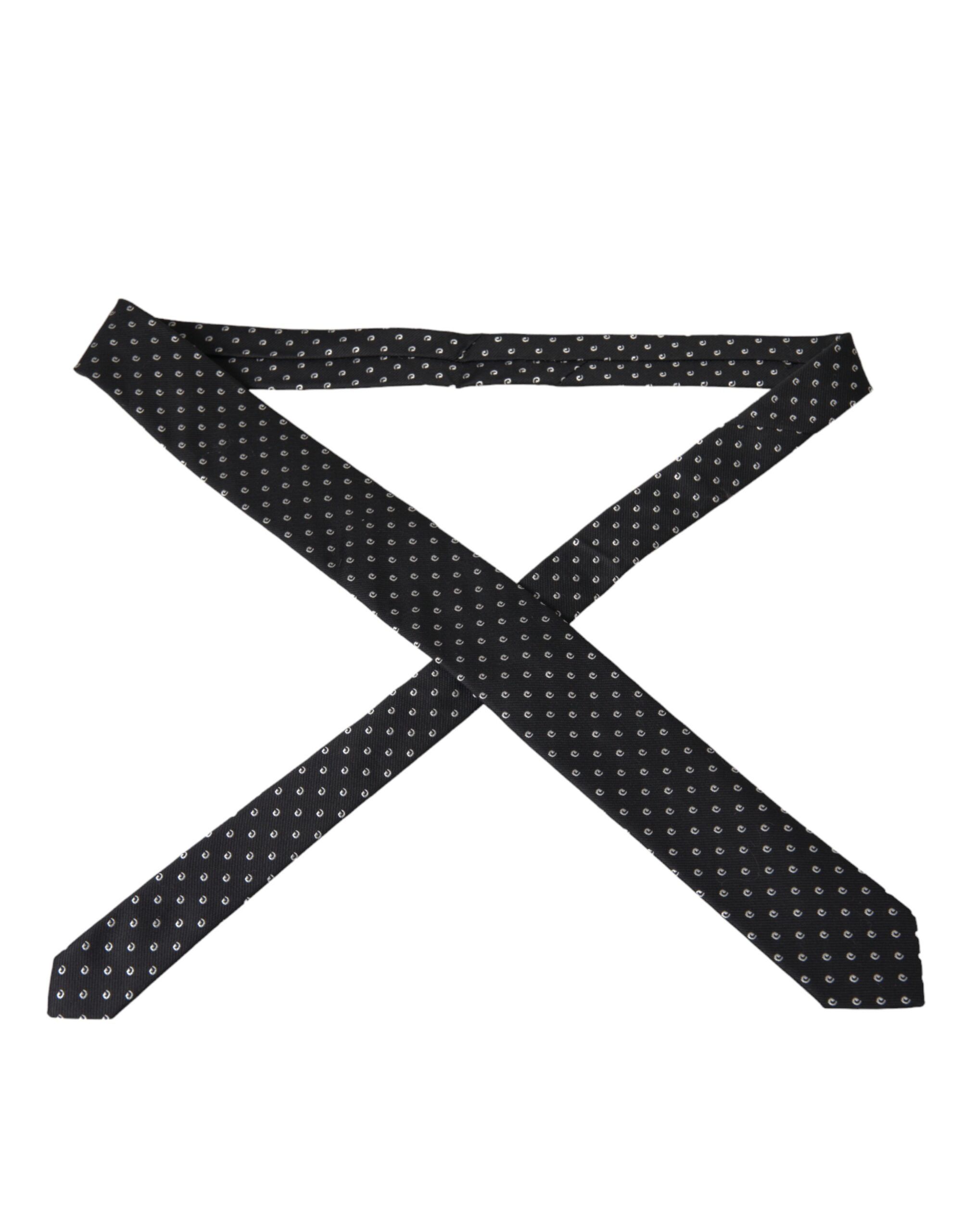 Logo Cotton Blend Adjustable Men's Tie - Dolce & Gabbana - Modalova