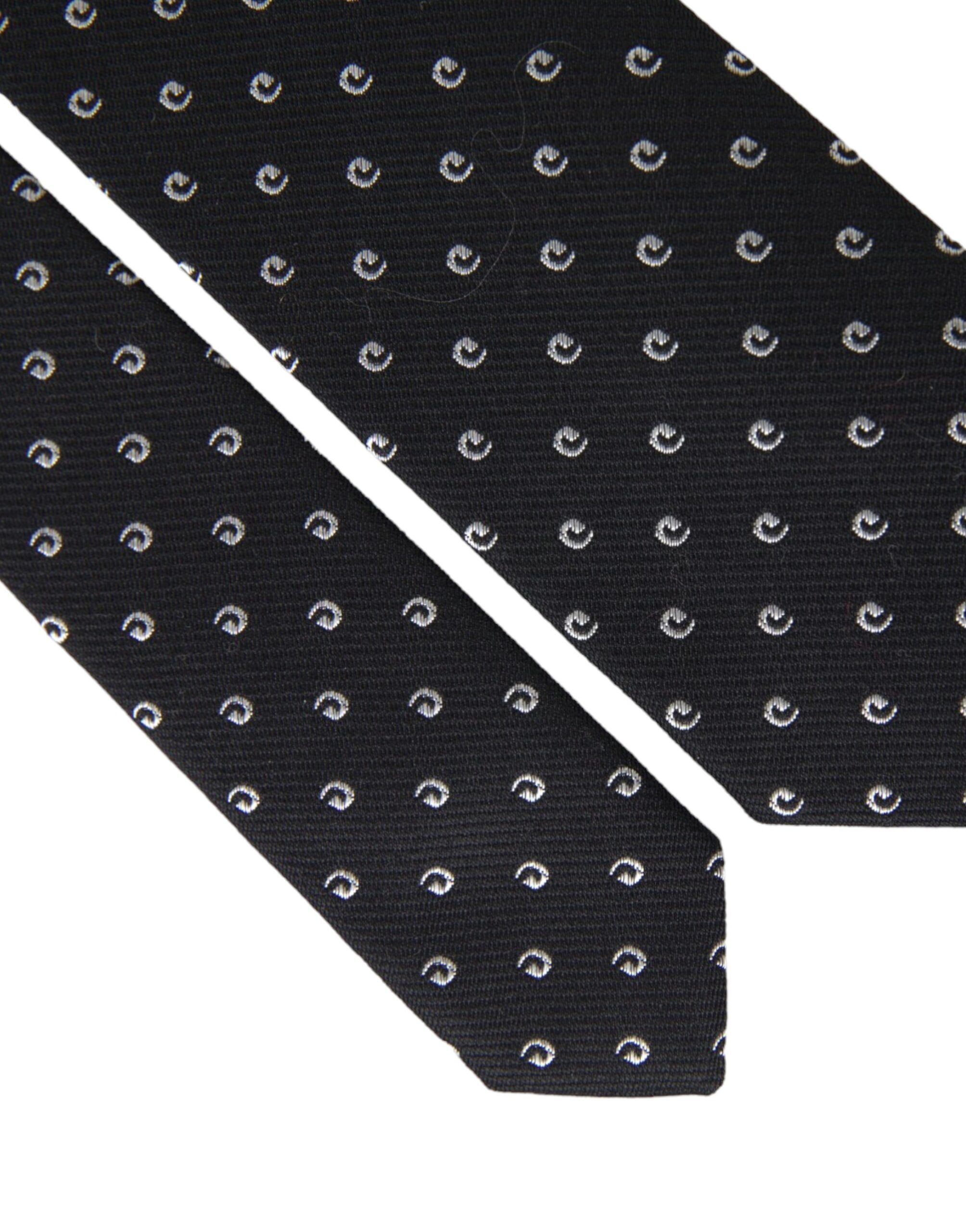 Logo Cotton Blend Adjustable Men's Tie - Dolce & Gabbana - Modalova