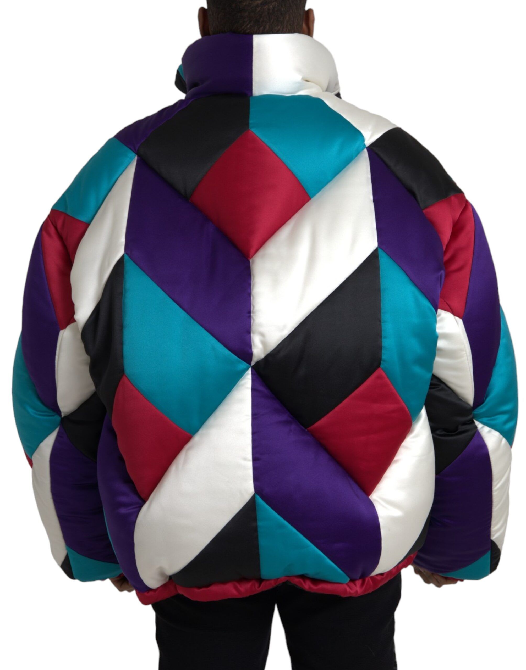 Logo Windbreaker Puffer Men's Jacket - Dolce & Gabbana - Modalova