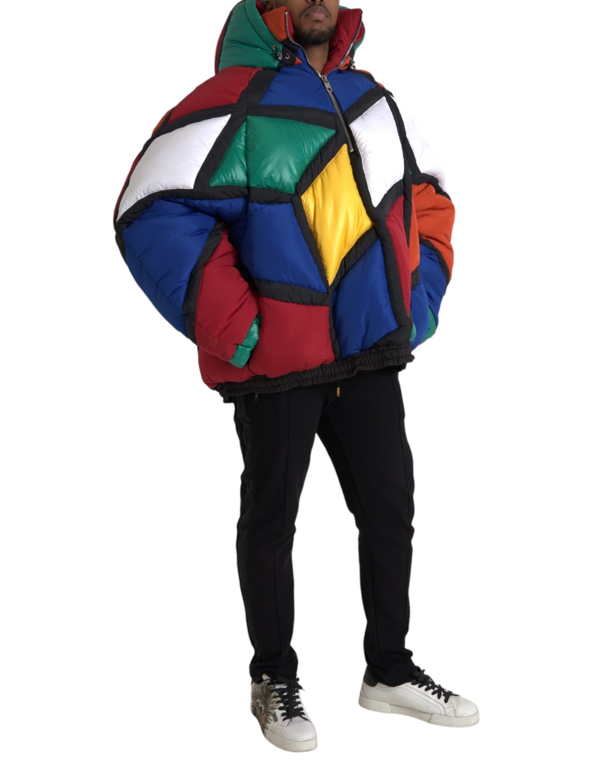 Quilted Hooded Puffer Men's Jacket - Dolce & Gabbana - Modalova