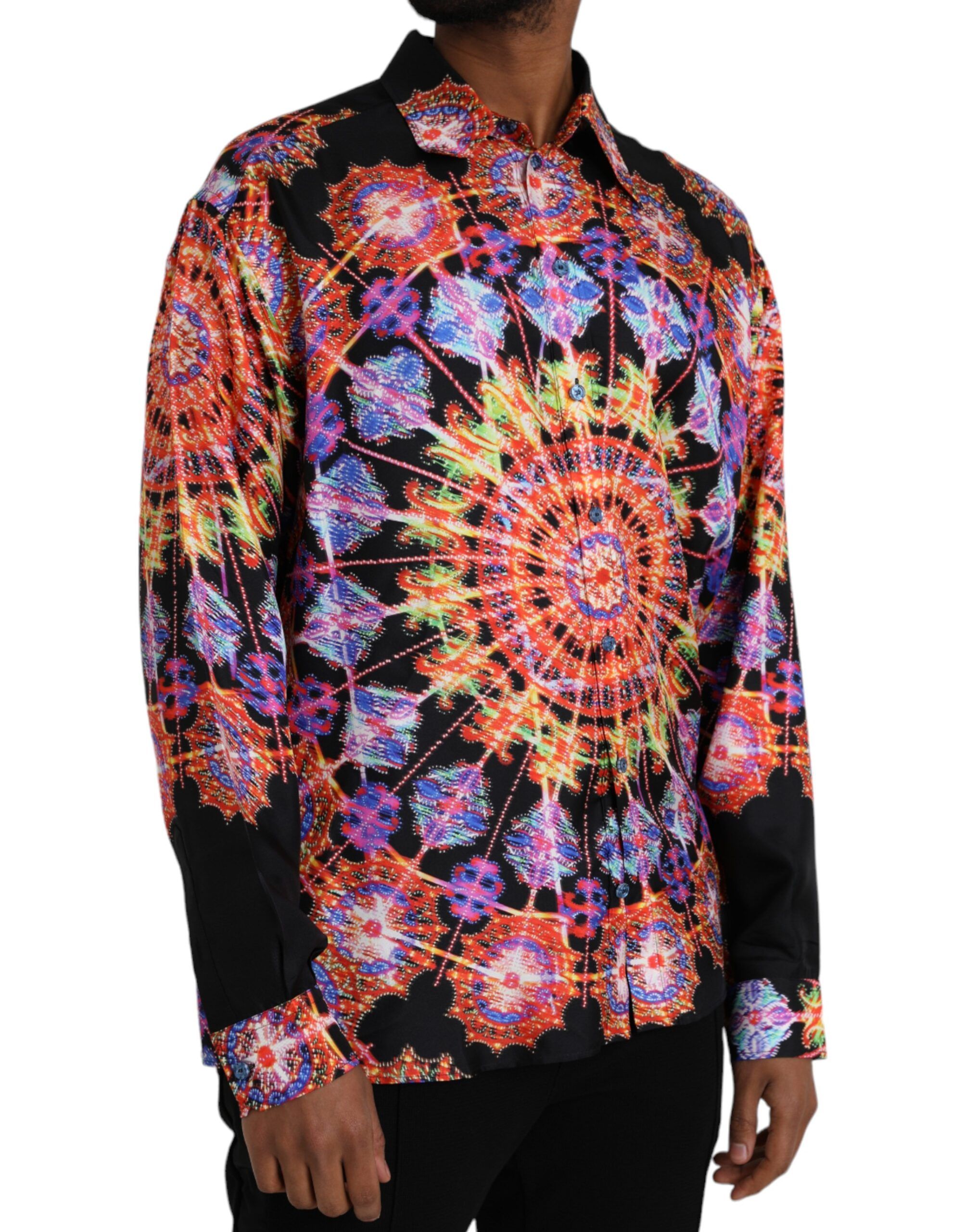 Luminarie Silk Men Casual Men's Shirt - Dolce & Gabbana - Modalova