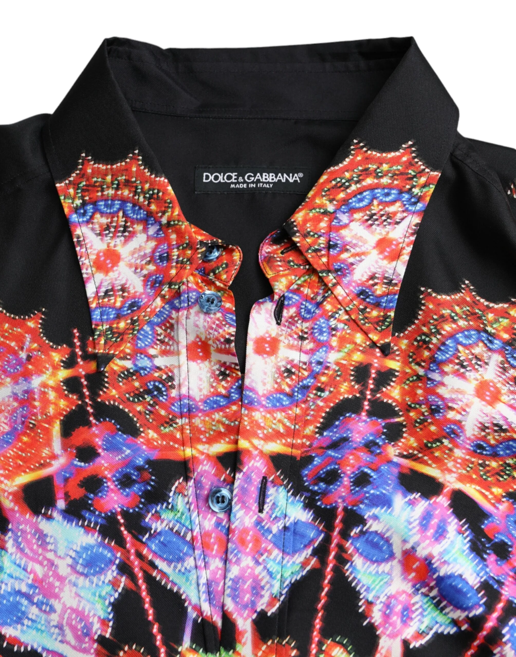 Luminarie Silk Men Casual Men's Shirt - Dolce & Gabbana - Modalova