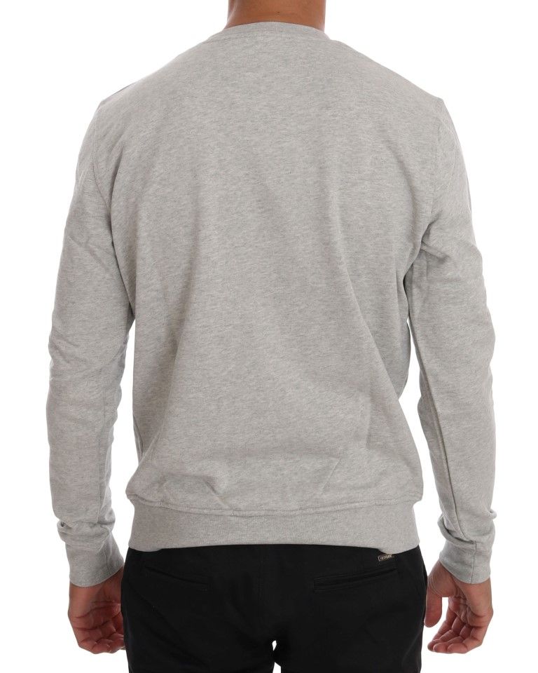 Cotton Crewneck Pullover Men's Sweater - Frankie Morello - Modalova