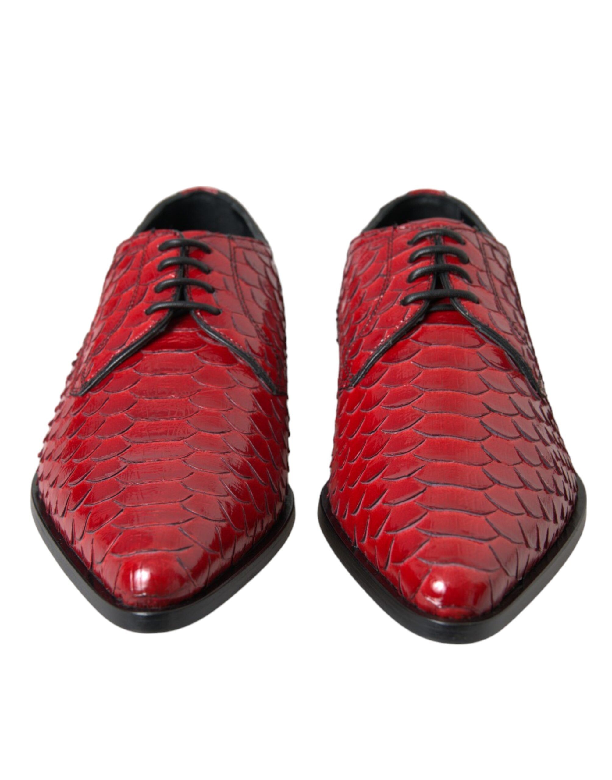 Textured Varnished Derby Men Formal Men's Shoes - Dolce & Gabbana - Modalova