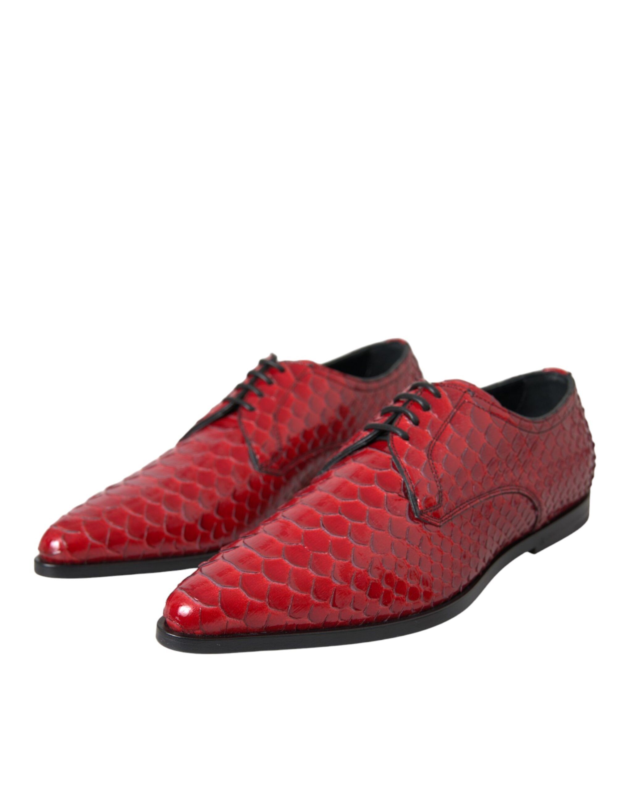 Textured Varnished Derby Men Formal Men's Shoes - Dolce & Gabbana - Modalova