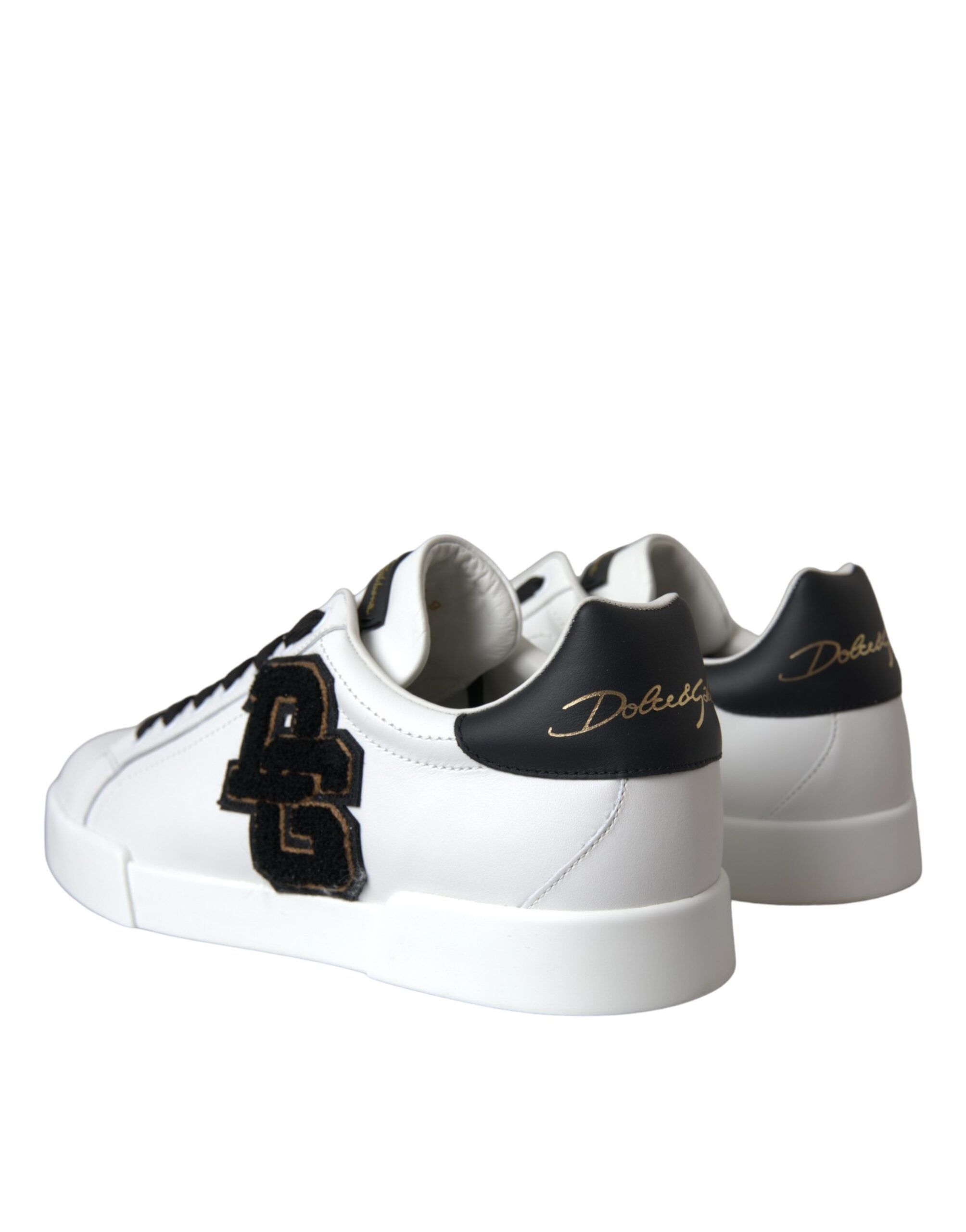 Leather DG Logo Casual Low Top Sneakers Men's Shoes - Dolce & Gabbana - Modalova