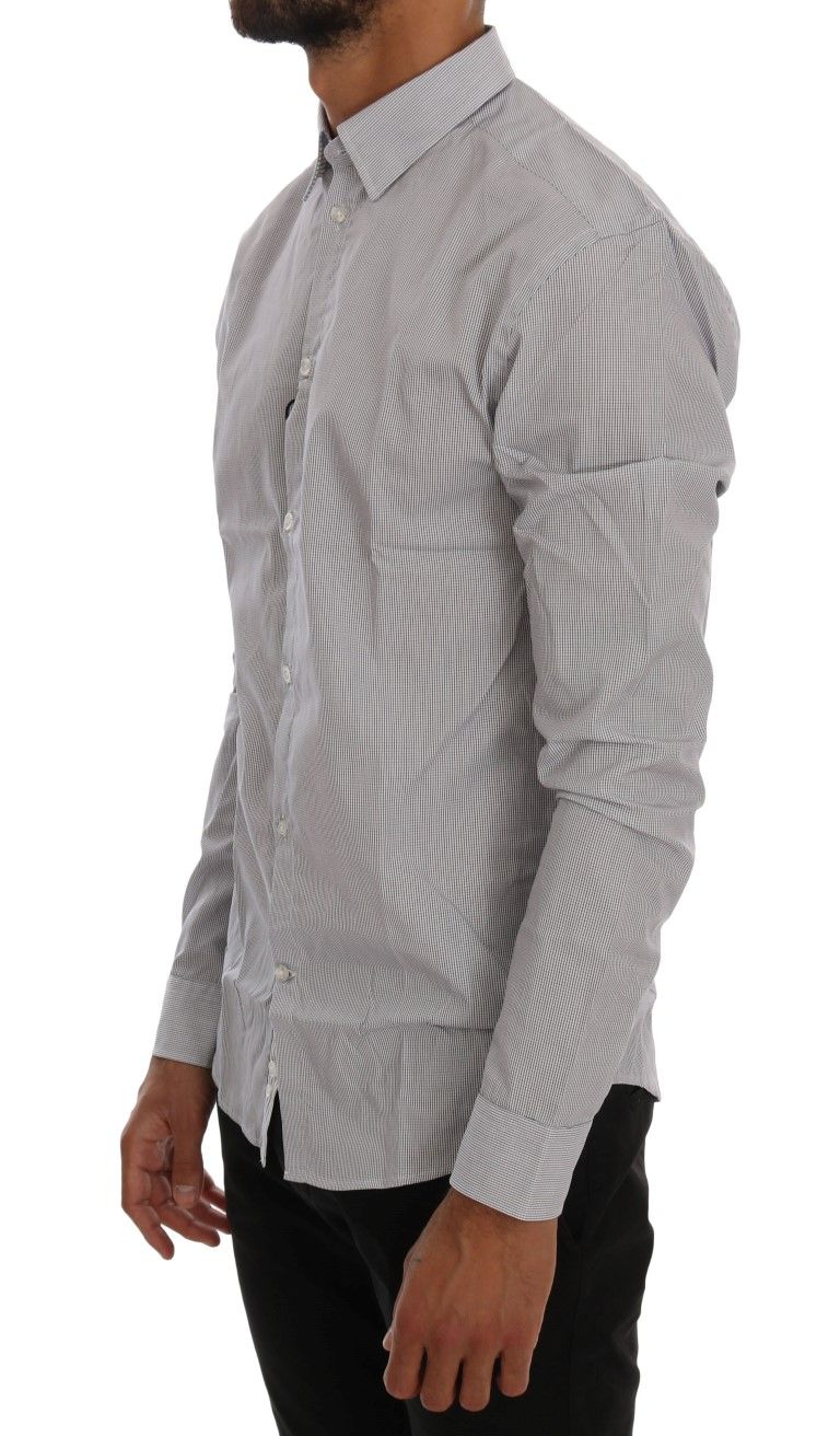 White Check Casual Cotton Regular Fit Men's Shirt - Frankie Morello - Modalova