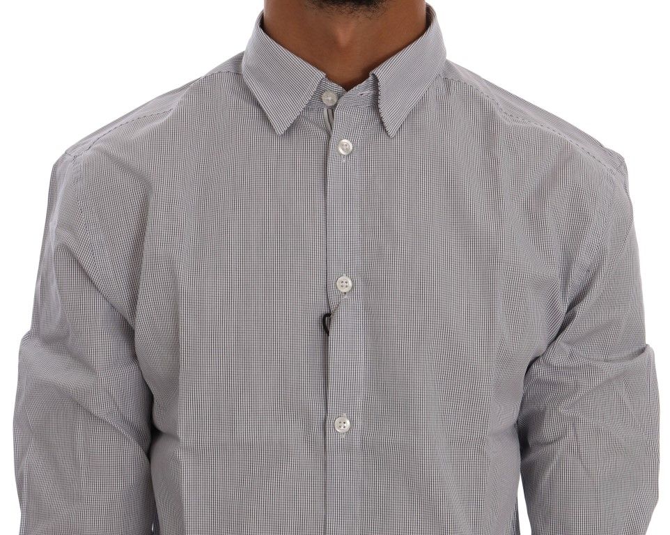 White Check Casual Cotton Regular Fit Men's Shirt - Frankie Morello - Modalova