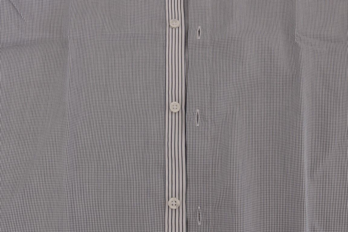 White Check Casual Cotton Regular Fit Men's Shirt - Frankie Morello - Modalova