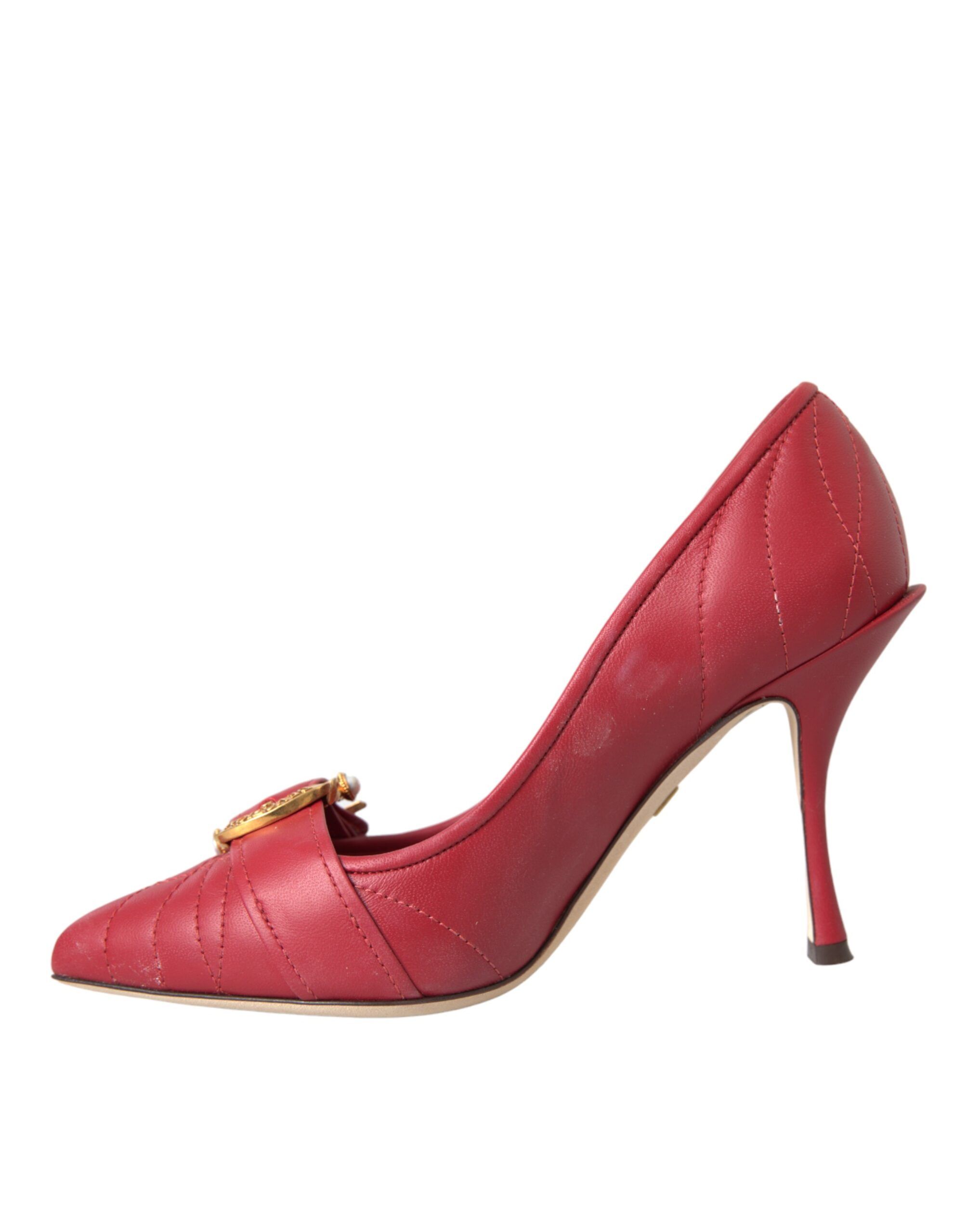 Devotion Leather Heels Pumps Women's Shoes - Dolce & Gabbana - Modalova