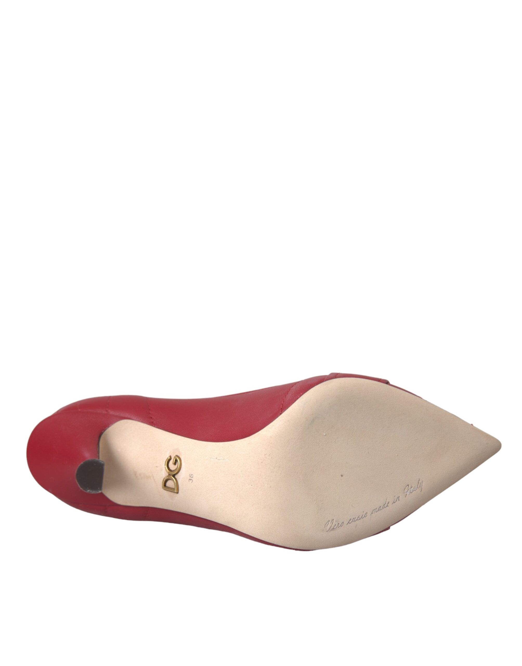 Devotion Leather Heels Pumps Women's Shoes - Dolce & Gabbana - Modalova
