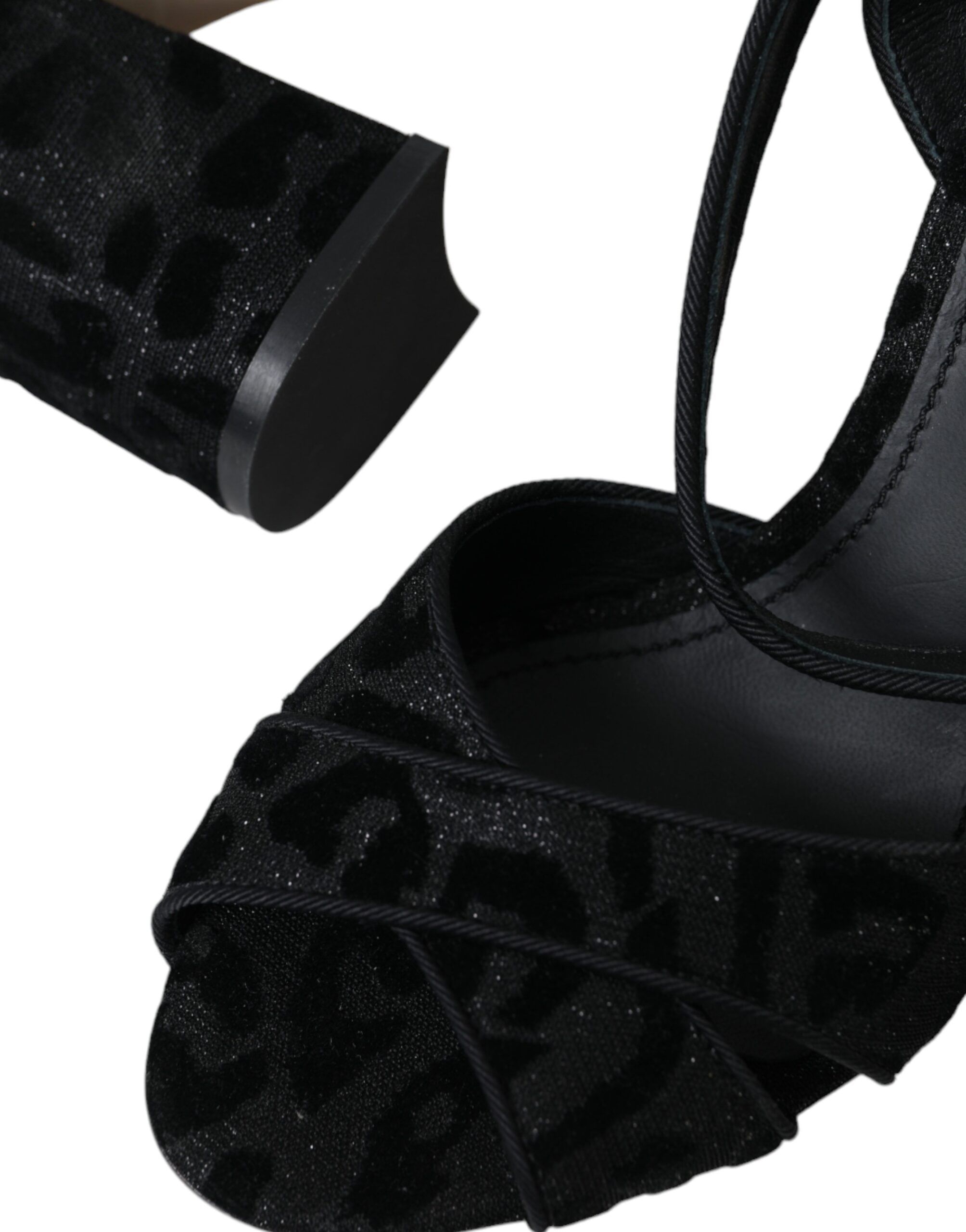 Leopard Suede Heels Sandals Women's Shoes - Dolce & Gabbana - Modalova