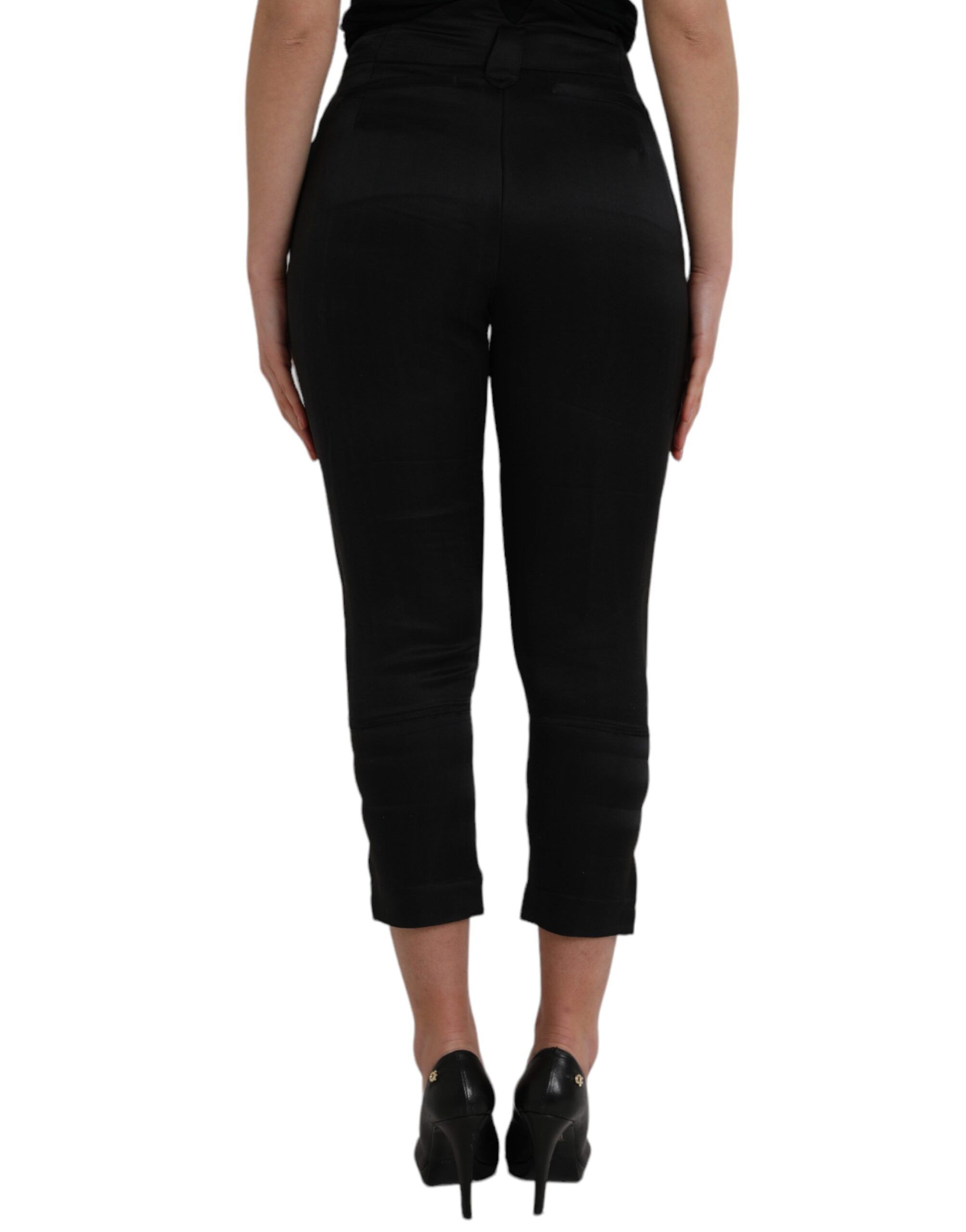 High Waist Capri Cropped Women's Pants - Ermanno Scervino - Modalova