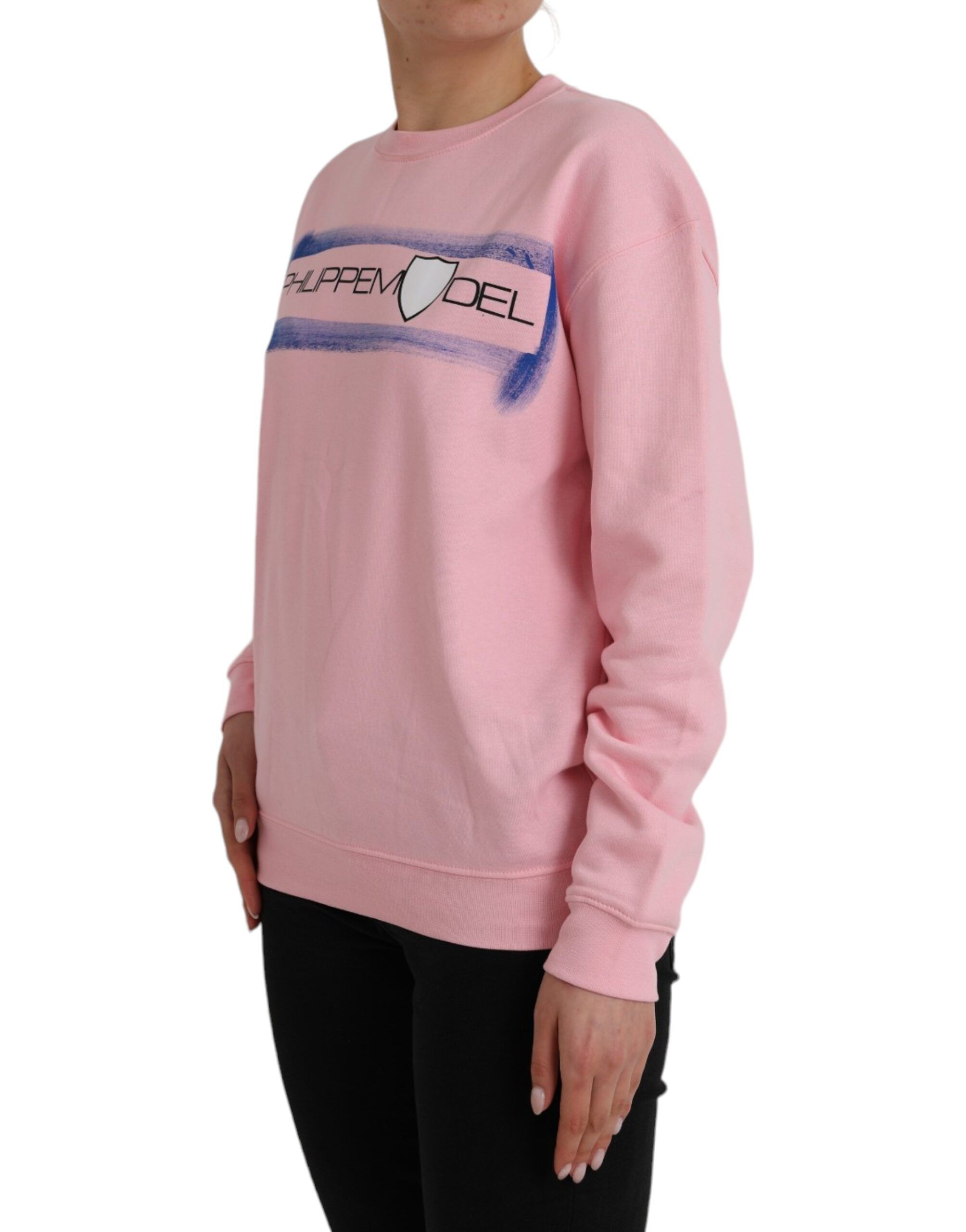 Cotton Logo Print Long Sleeves Pullover Women's Sweater (Pre-Owned) - Philippe Model - Modalova