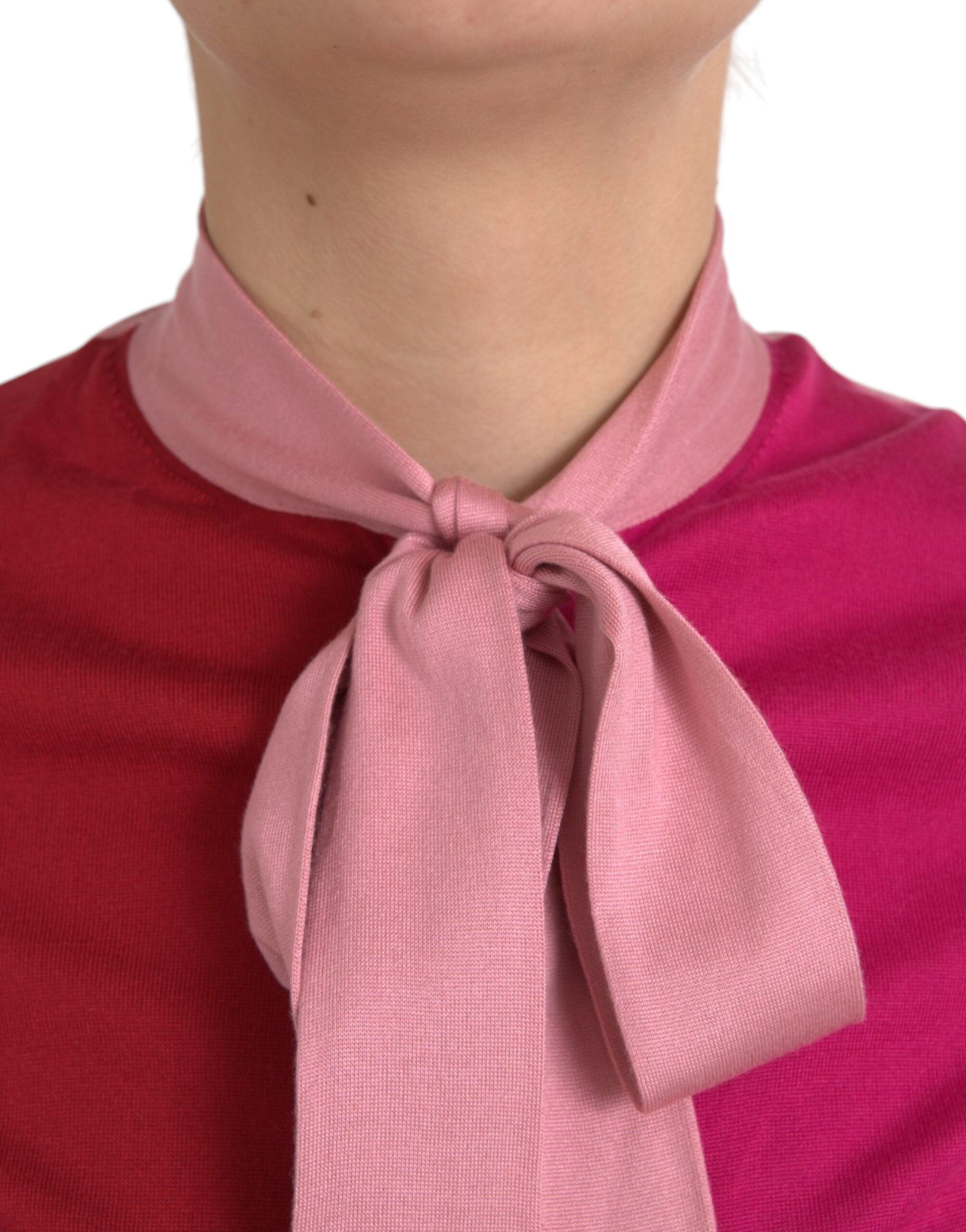 Short Sleeves Pullover Ascot Collar Women's Top - Dolce & Gabbana - Modalova