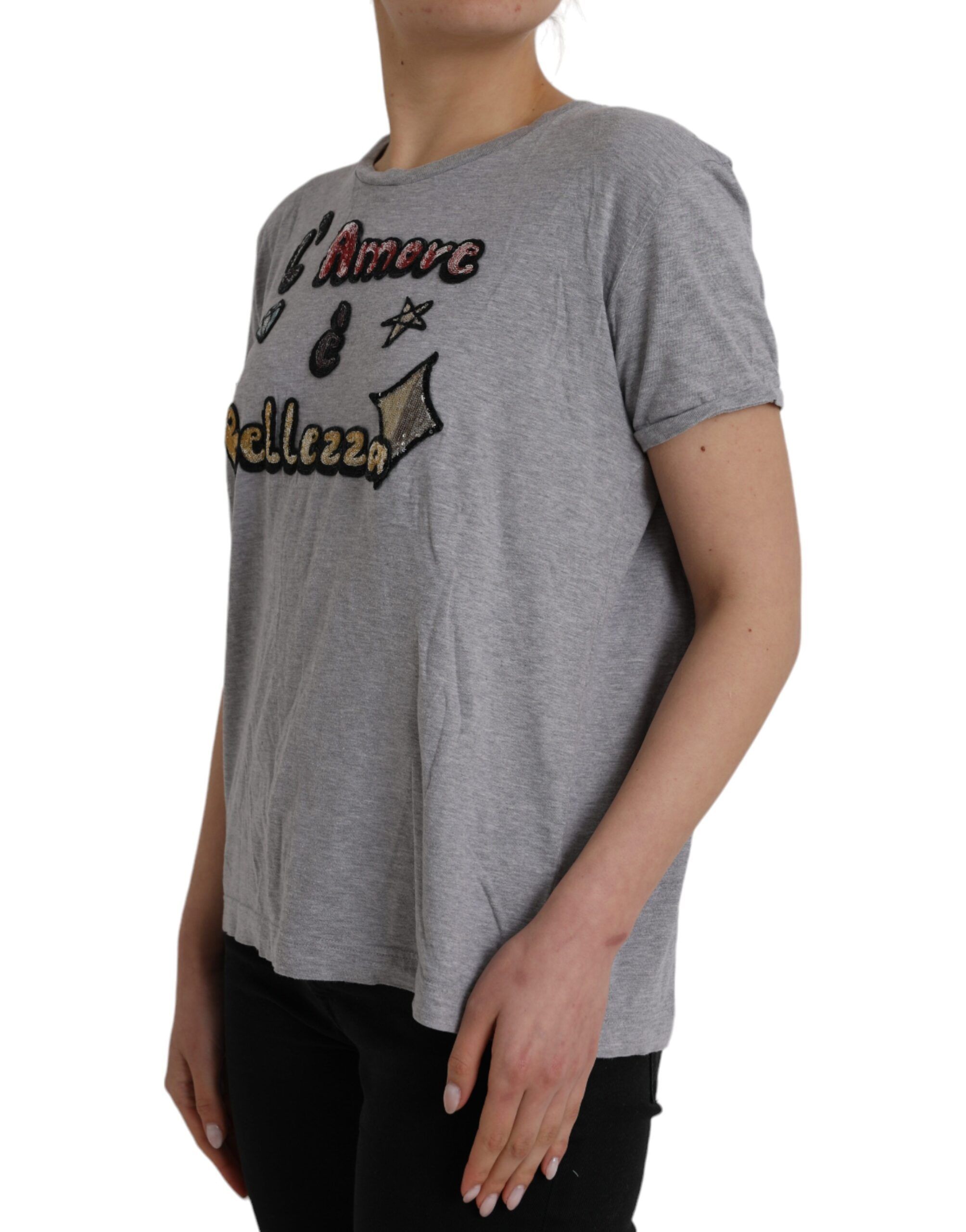 Cotton L'Amore E'Bellezza Top Women's T-shirt (Pre-Owned) - Dolce & Gabbana - Modalova