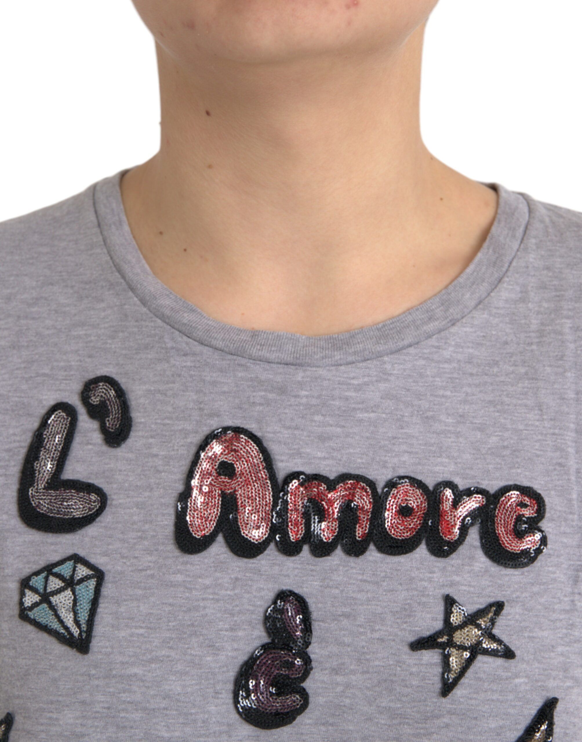 Cotton L'Amore E'Bellezza Top Women's T-shirt (Pre-Owned) - Dolce & Gabbana - Modalova