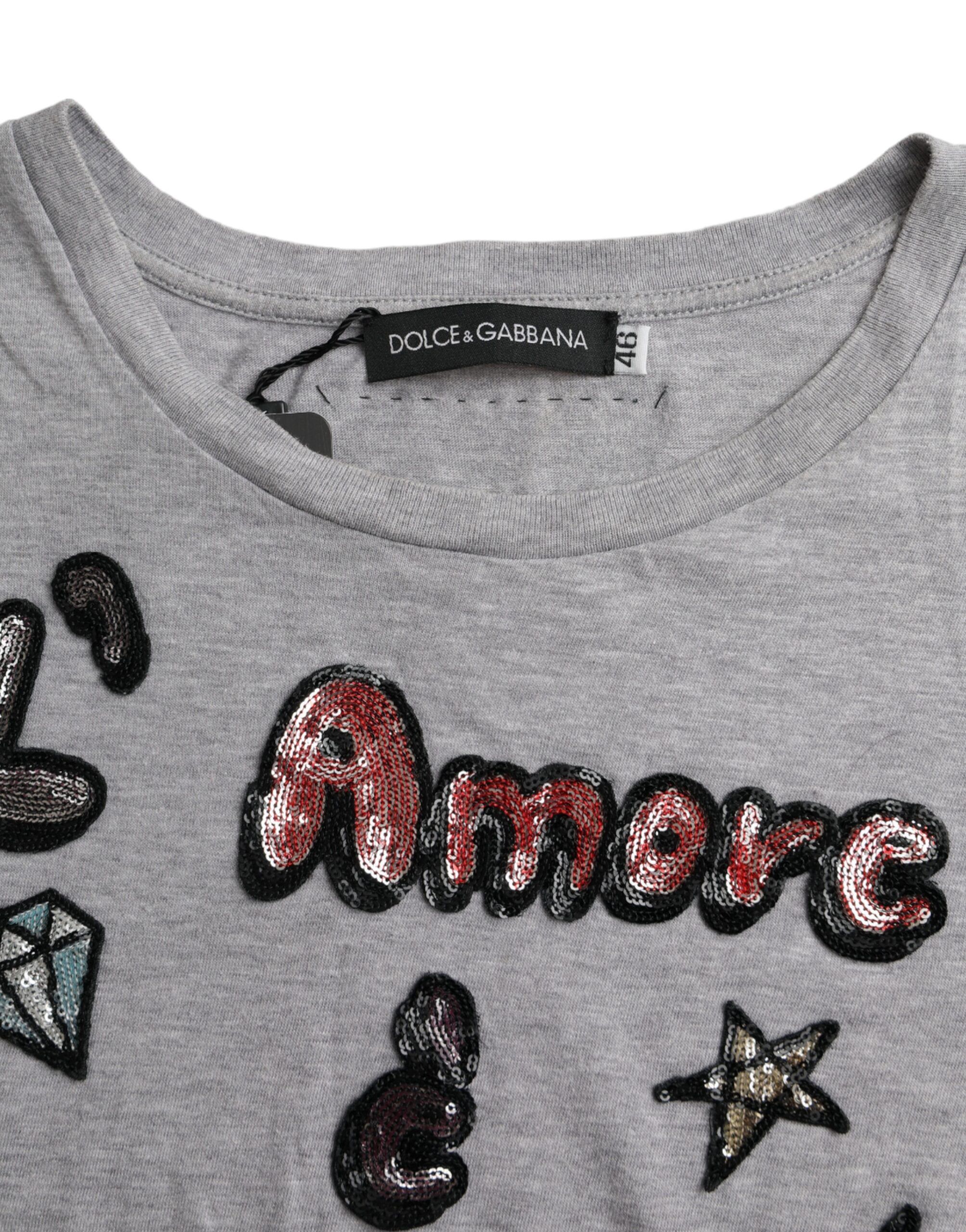 Cotton L'Amore E'Bellezza Top Women's T-shirt (Pre-Owned) - Dolce & Gabbana - Modalova