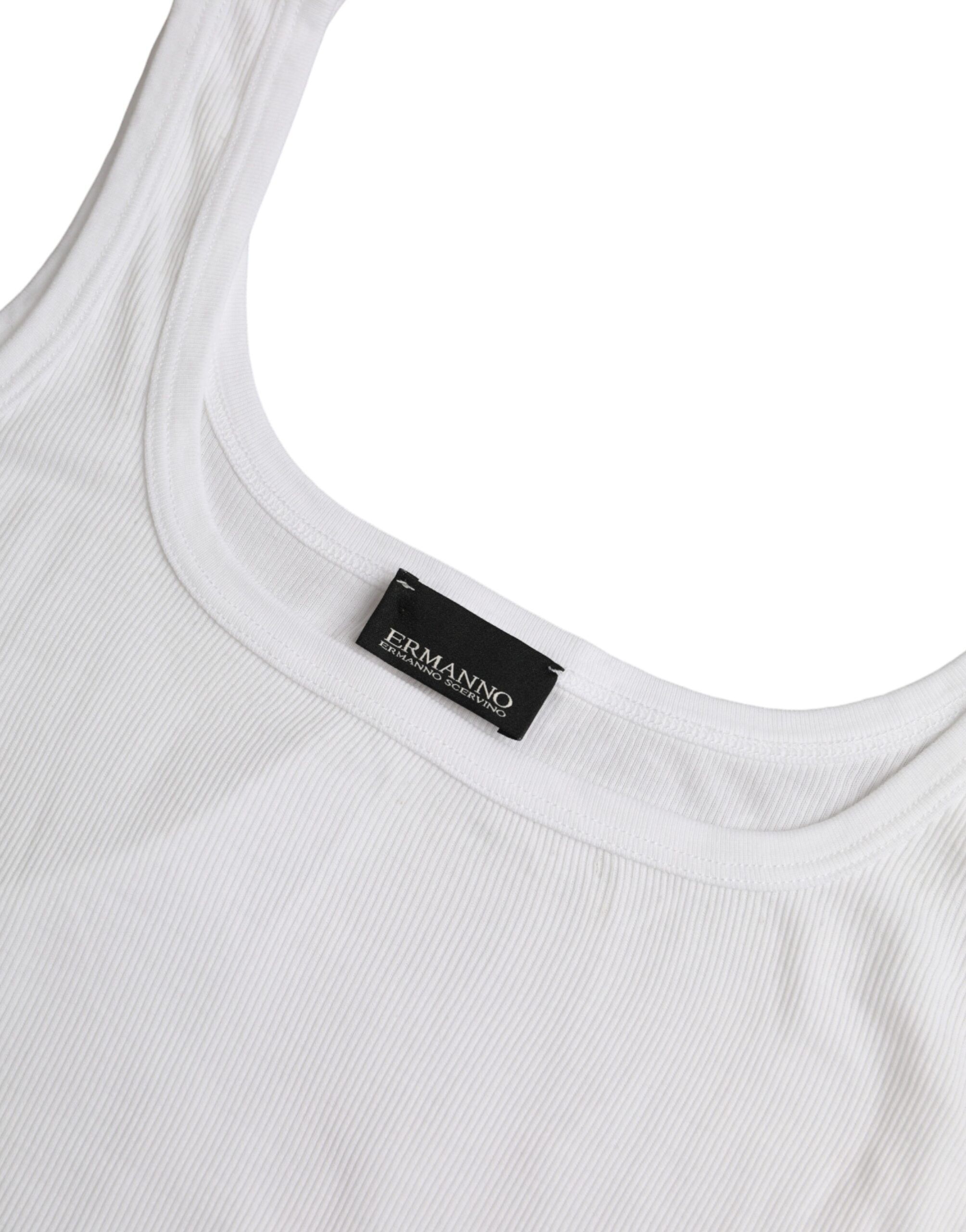 Cotton Sleevelesss Tank Casual Women's Top (Pre-Owned) - Ermanno Scervino - Modalova