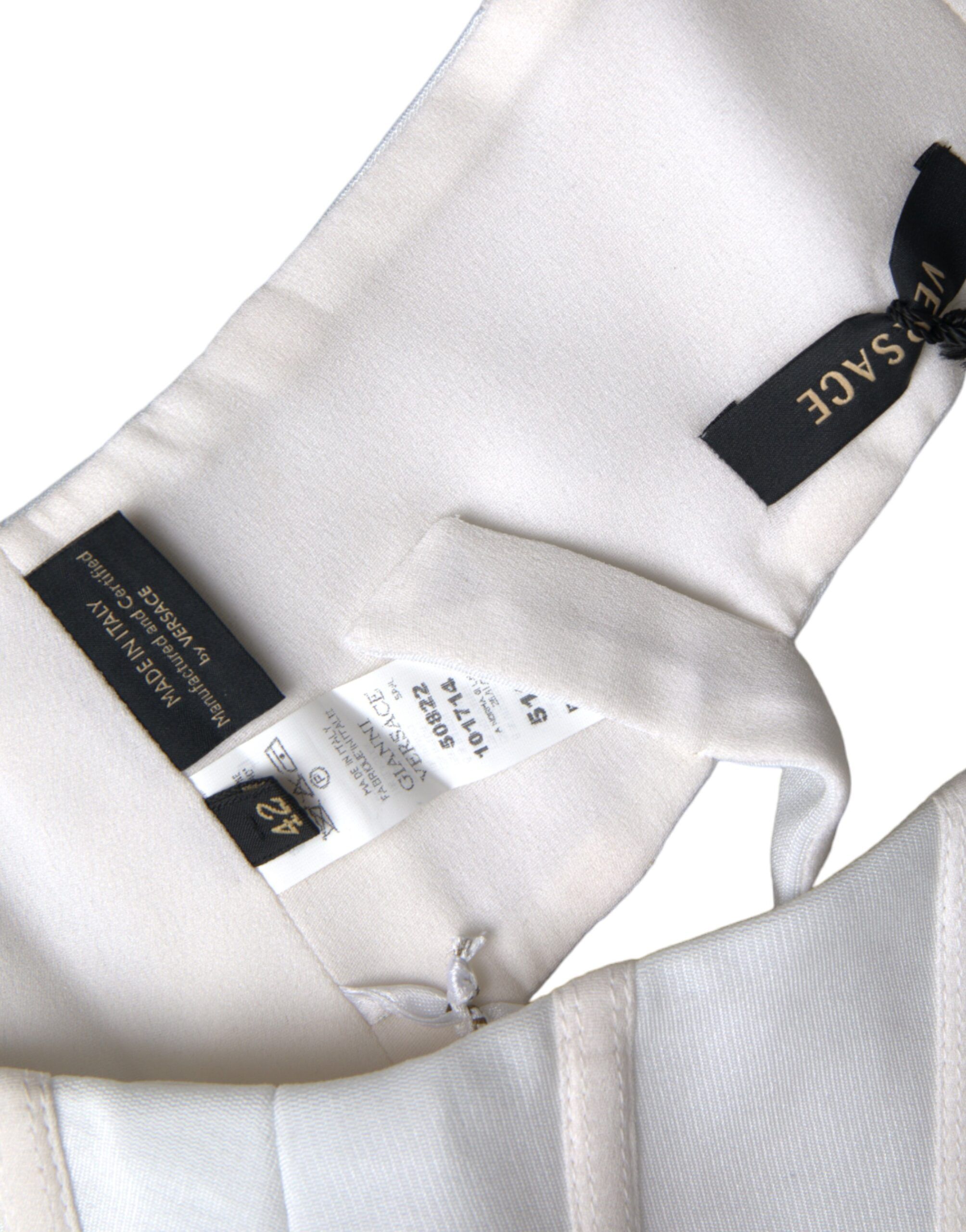 Viscose Bustier Sleeveless Cropped Women's Top - Versace - Modalova
