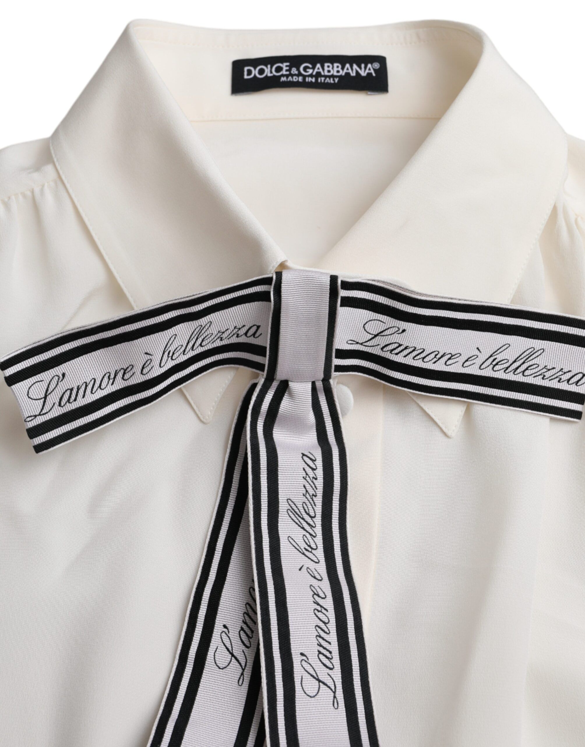Long Sleeve Button Down Blouse Women's Top - Dolce & Gabbana - Modalova