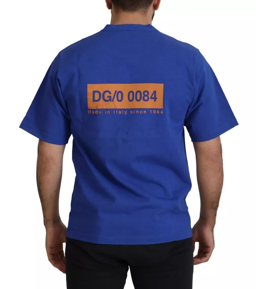 Logo Print Crewneck Cotton Men's T-shirt (Pre-Owned) - Dolce & Gabbana - Modalova