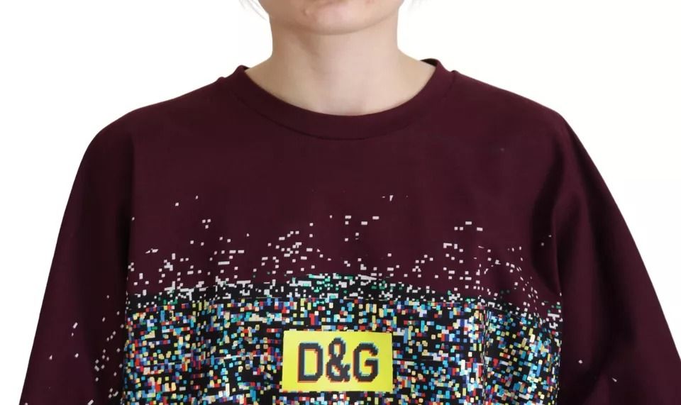 D&G Print Round Neck Cotton Women's T-shirt (Pre-Owned) - Dolce & Gabbana - Modalova