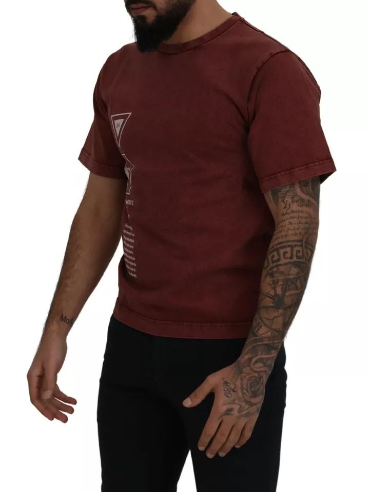 Printed Crewneck Tee Cotton Men's T-shirt (Pre-Owned) - Dolce & Gabbana - Modalova