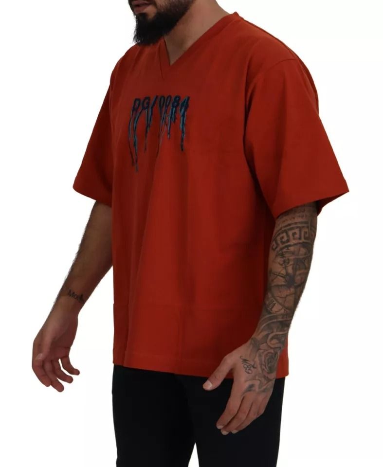 Logo Embroidery Crewneck Cotton Men's T-shirt (Pre-Owned) - Dolce & Gabbana - Modalova
