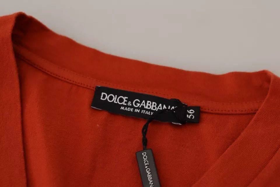 Logo Embroidery Crewneck Cotton Men's T-shirt (Pre-Owned) - Dolce & Gabbana - Modalova