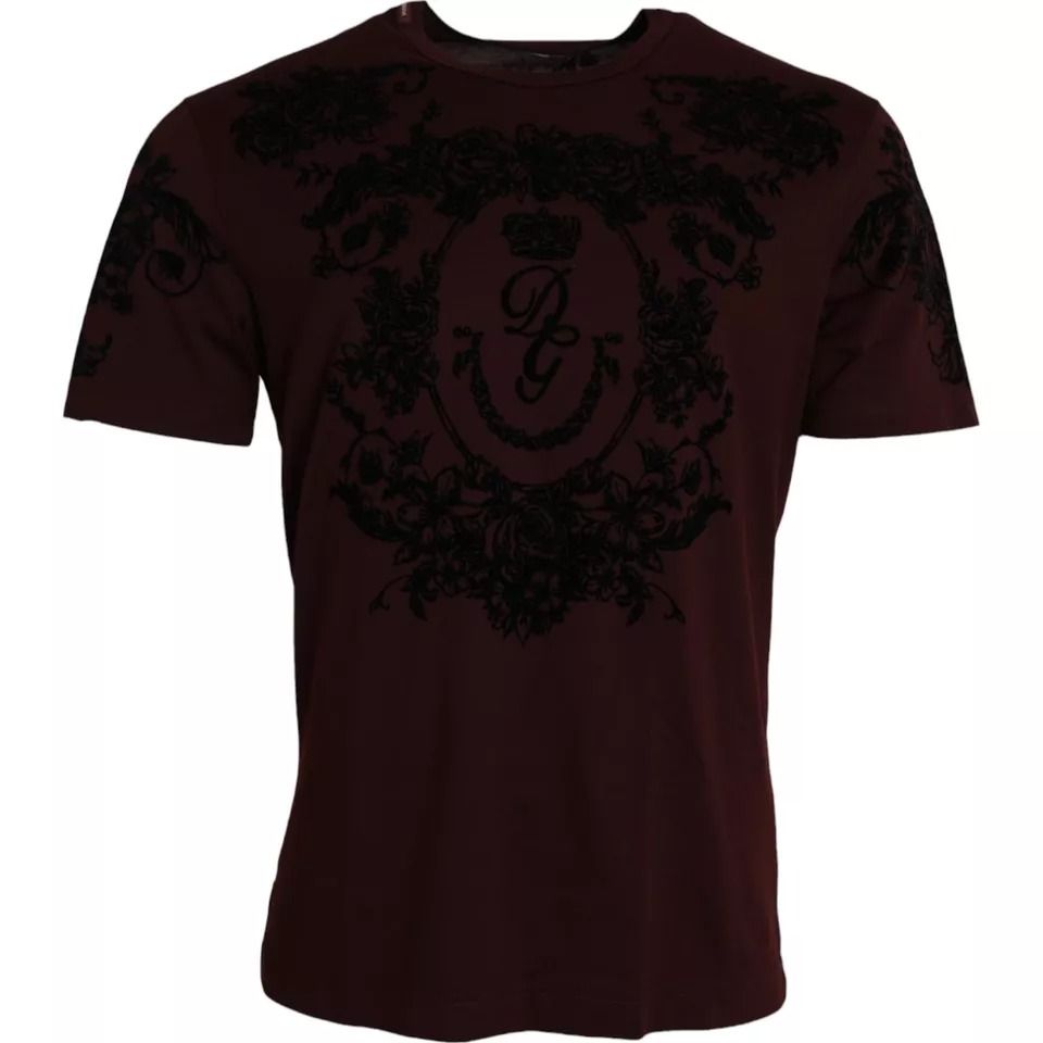 DG Crown Floral Crewneck Men Men's T-shirt (Pre-Owned) - Dolce & Gabbana - Modalova