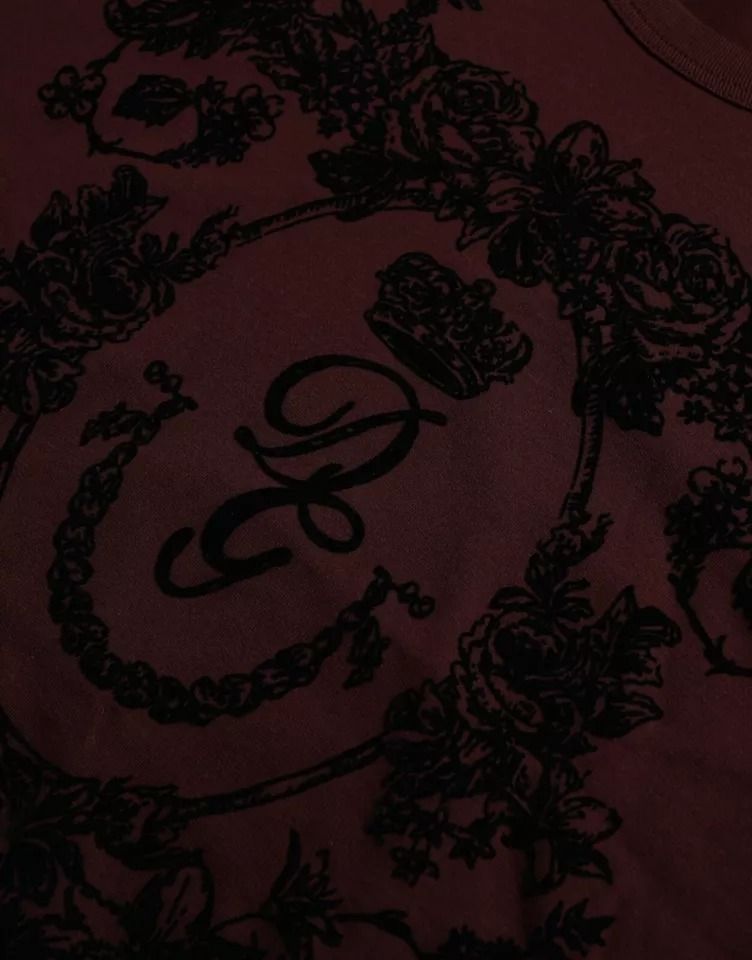 DG Crown Floral Crewneck Men Men's T-shirt (Pre-Owned) - Dolce & Gabbana - Modalova