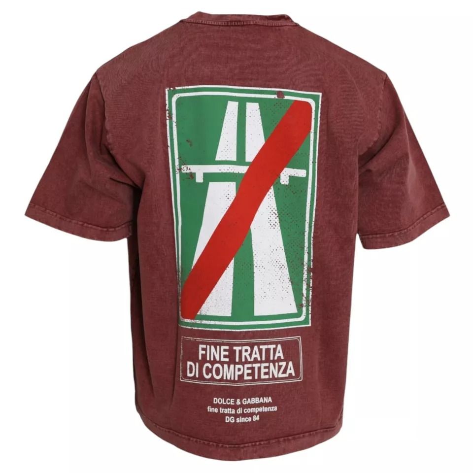 Print Round Neck Short Sleeves Men's T-shirt (Pre-Owned) - Dolce & Gabbana - Modalova