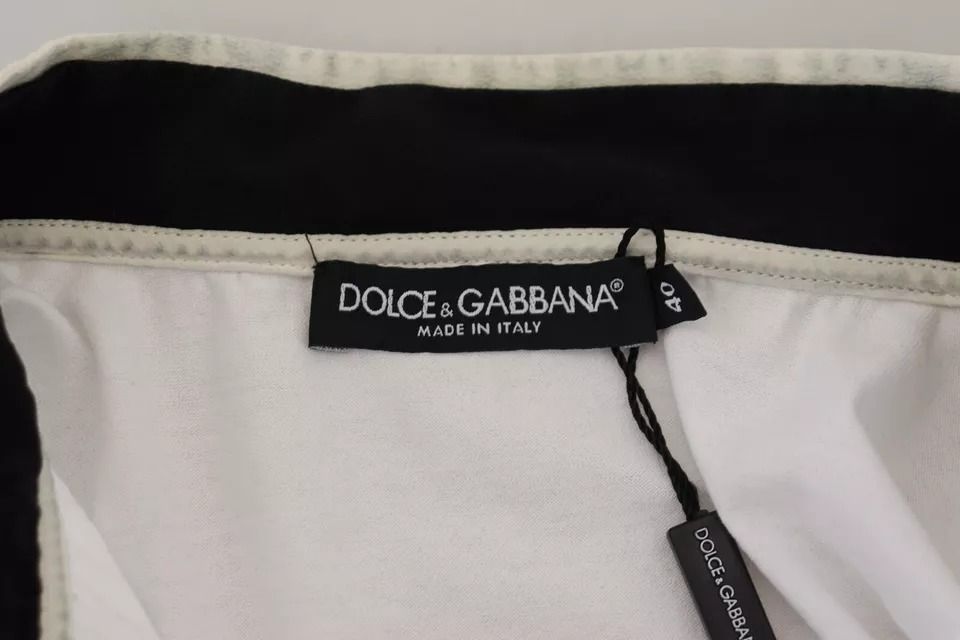 Cotton Printed Ascot Collared Women's T-shirt (Pre-Owned) - Dolce & Gabbana - Modalova