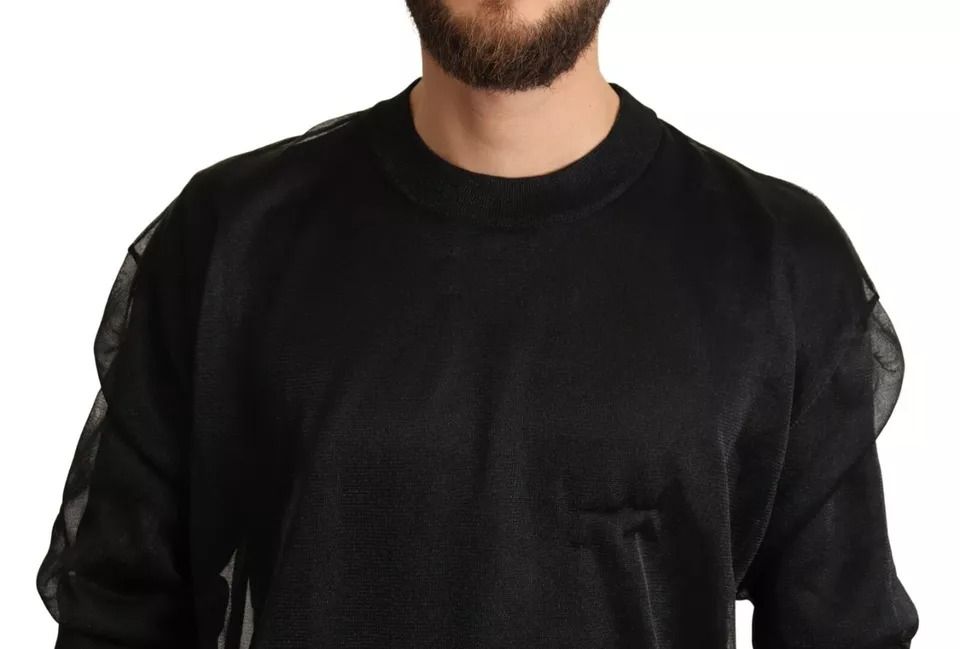 Logo Crewneck Long Sleeve Pullover Men's Sweater (Pre-Owned) - Dolce & Gabbana - Modalova