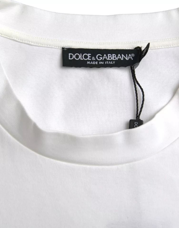 Logo Embossed Cotton Crewneck Men's T-shirt (Pre-Owned) - Dolce & Gabbana - Modalova