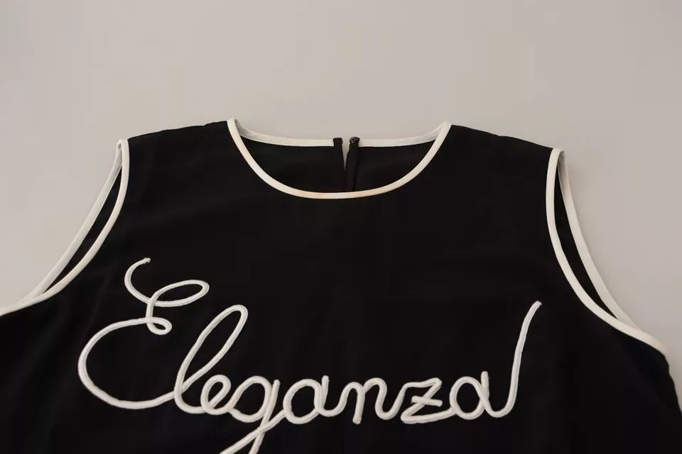 Silk Eleganza Print Sleeveless Tank Women's Top (Pre-Owned) - Dolce & Gabbana - Modalova