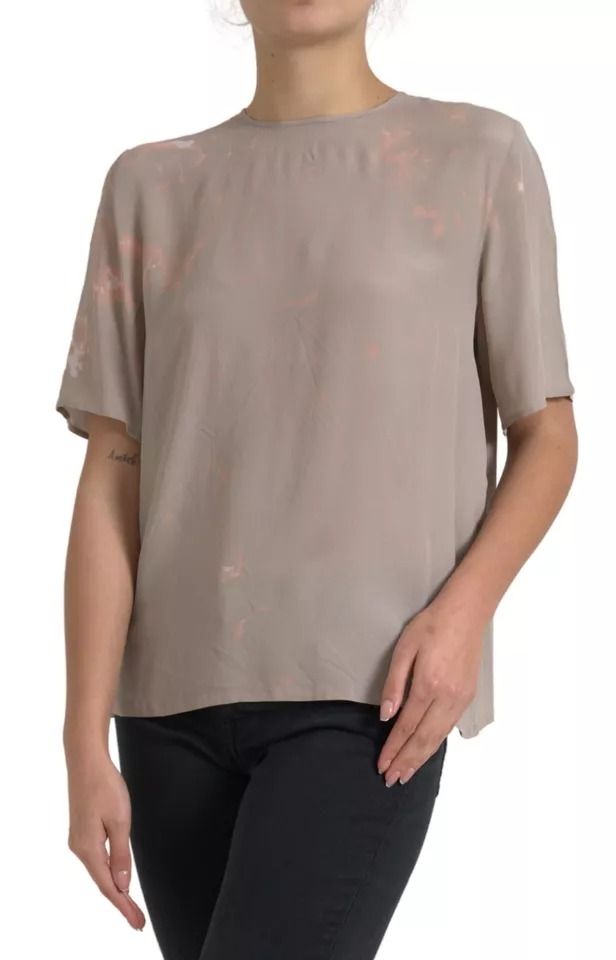 Round Neck Short Sleeve Blouse Women's Top (Pre-Owned) - Dolce & Gabbana - Modalova