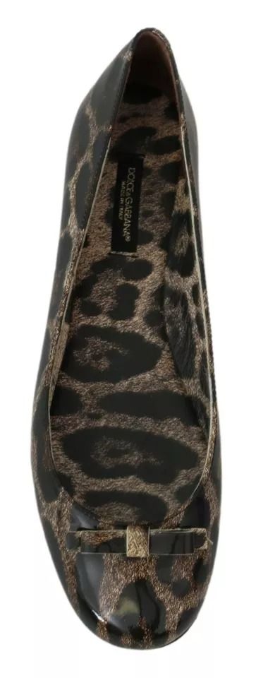 Leopard Ballerina Flats Leather Women's Shoes (Pre-Owned) - Dolce & Gabbana - Modalova