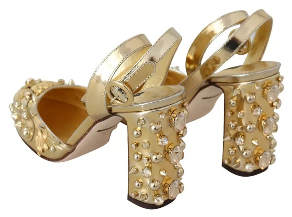 Studs Vally Slingback Sandals Women's Shoes (Pre-Owned) - Dolce & Gabbana - Modalova